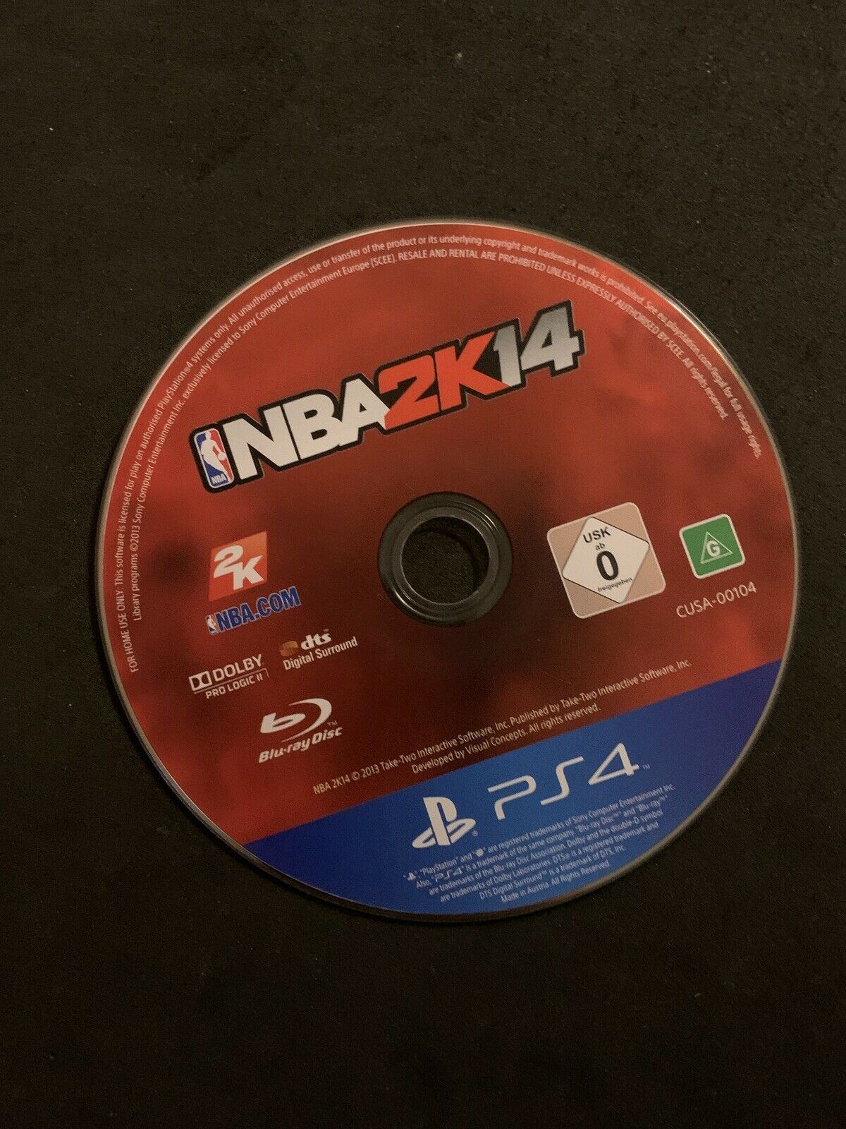 NBA 2k14 2K PS4 Basketball Sony Playstation 4