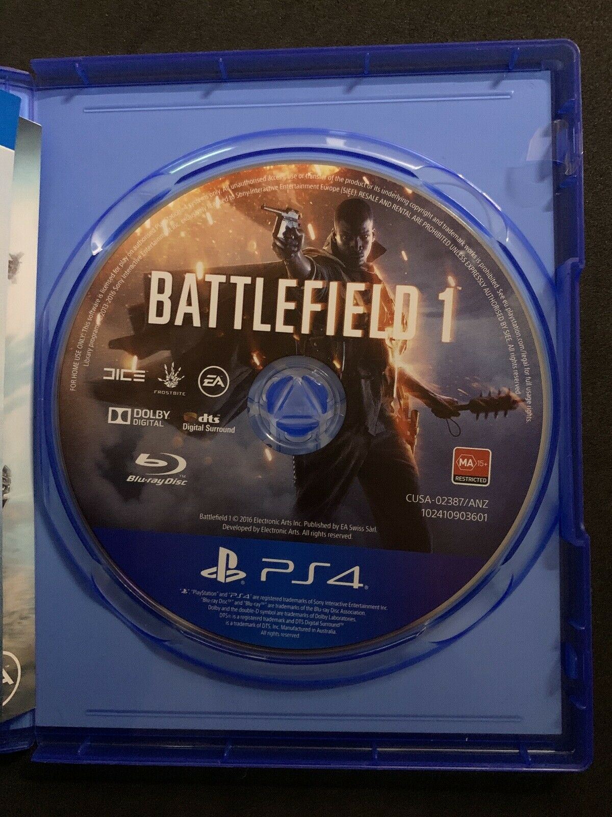 Battlefield 1 (PlayStation 4, 2016)