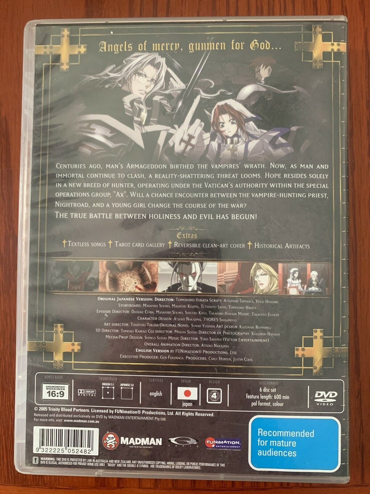Trinity Collection Dvds Trinity Blood - Complete Collection (DVD, 2008, 6-Disc Set) Region 4 ...