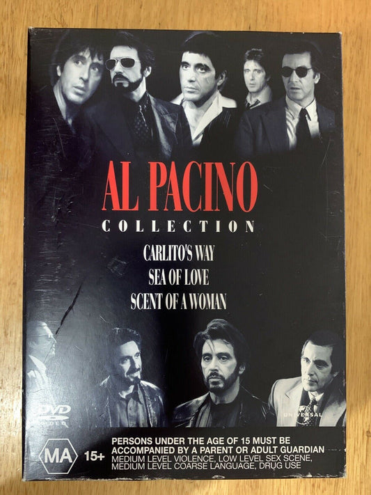 Al Pacino Collection: Sea Of Love, Carlitos Way, Scent Of A Woman DVD Region 4