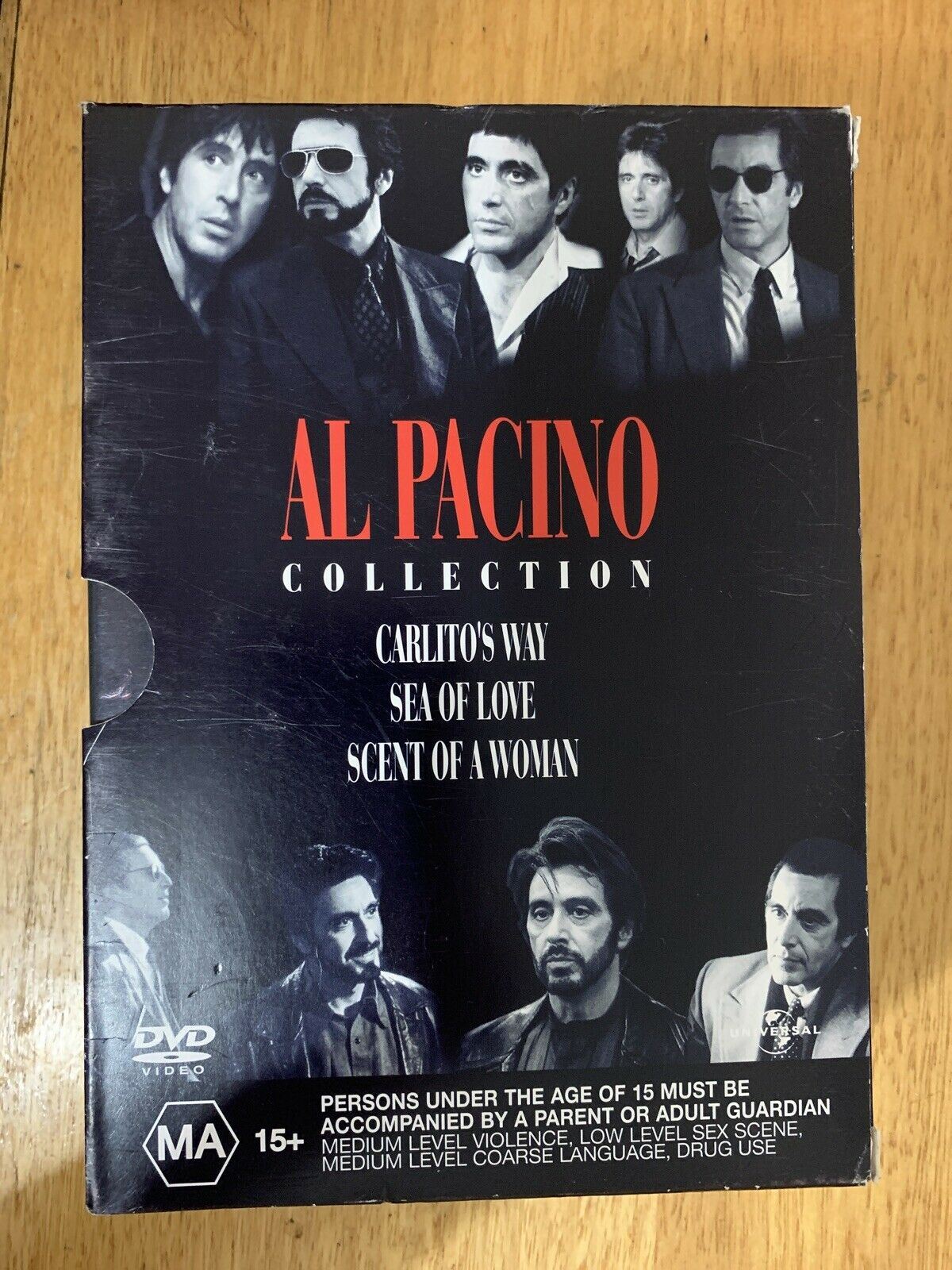 Al Pacino Collection: Sea Of Love, Carlitos Way, Scent Of A Woman DVD Region 4