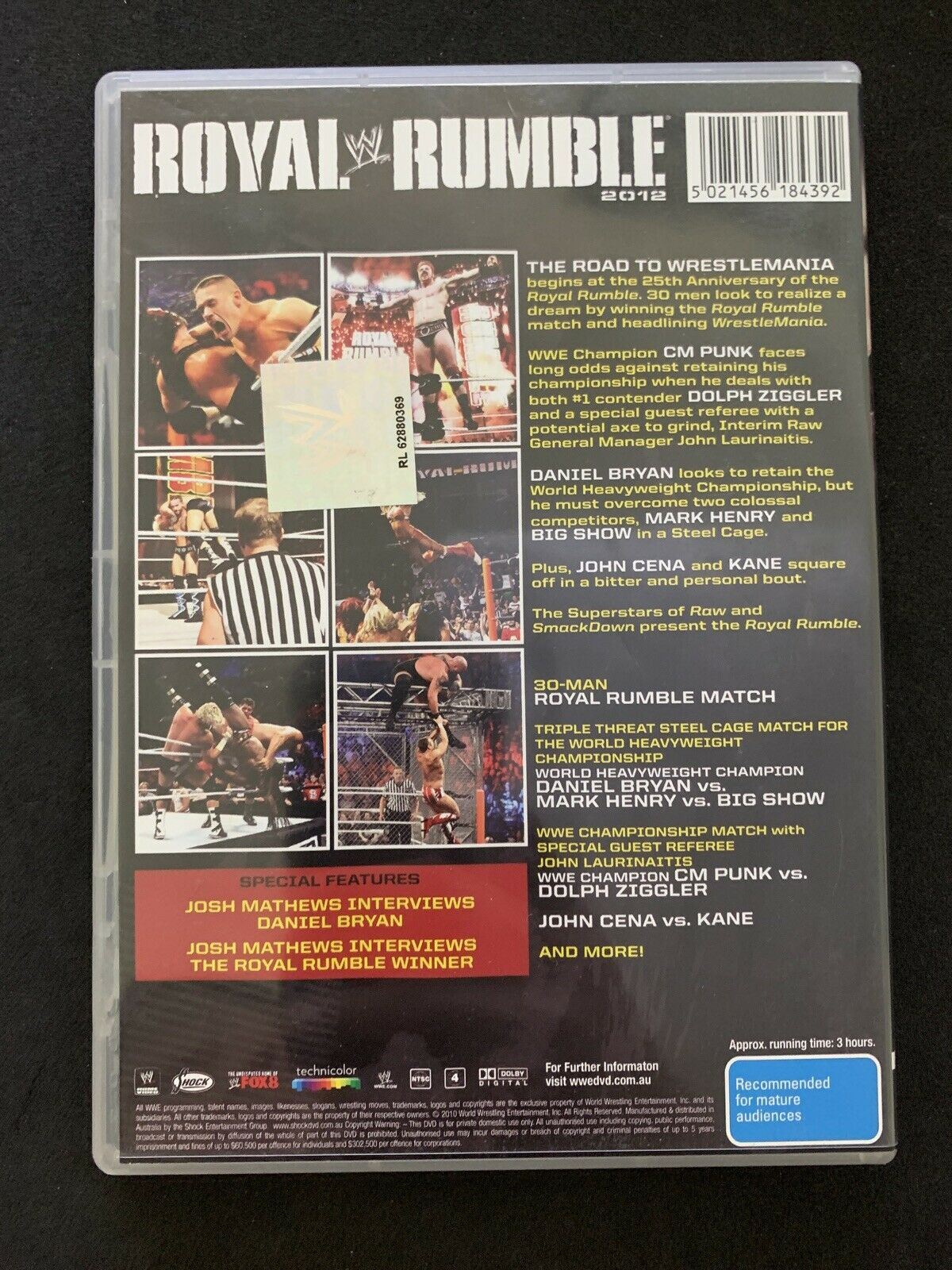 WWE - Royal Rumble 2012 DVD Region 4