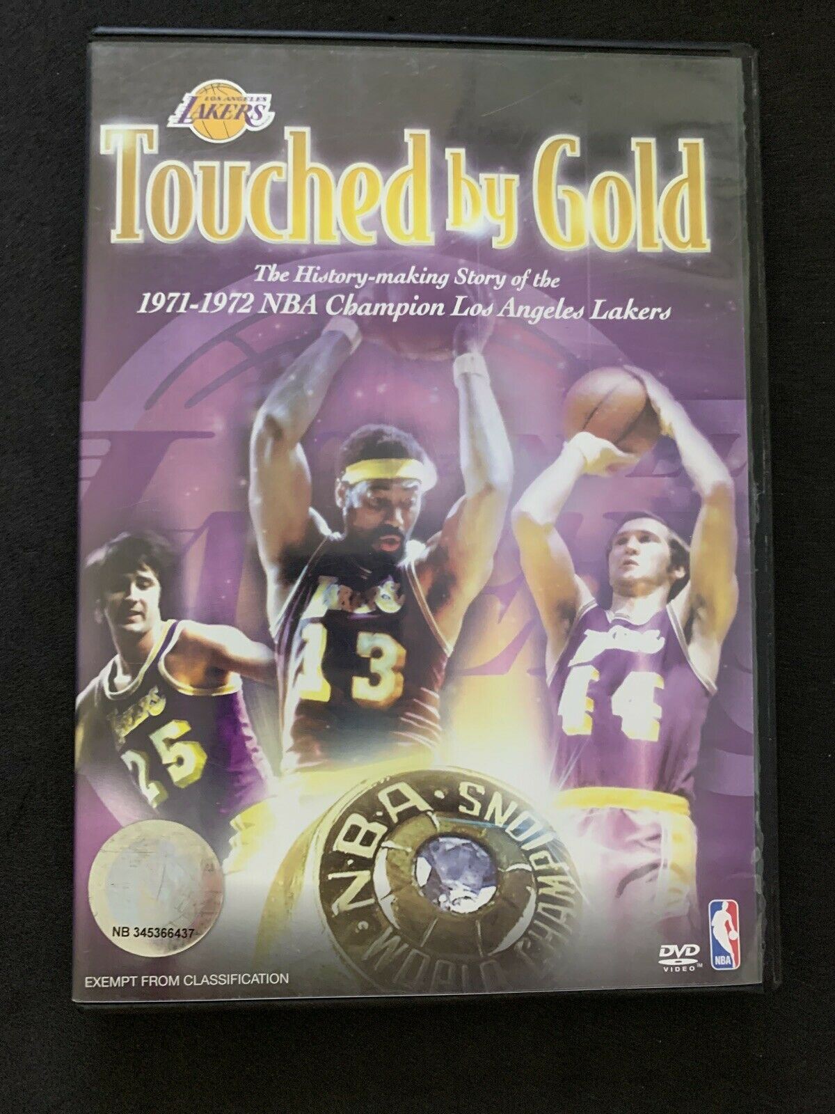 NBA - Los Angeles Lakers 1971-72 Touched By Gold DVD Region 4