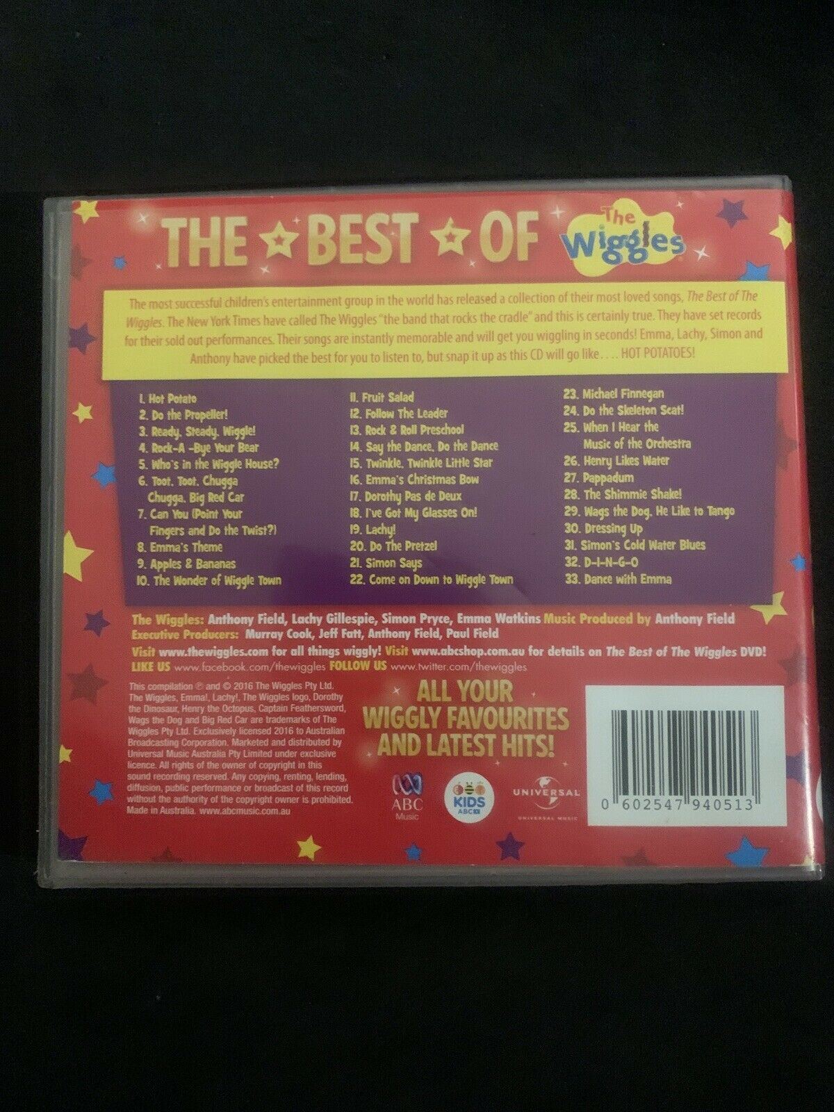 Hot Potatoes! The Best of the Wiggles by The Wiggles (CD, Sep-2016, MGM)