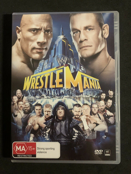 WWE Wrestle Mania XXIX 29 (DVD, 2013, 2-Disc Set) John Cena, The Rock - Region 4