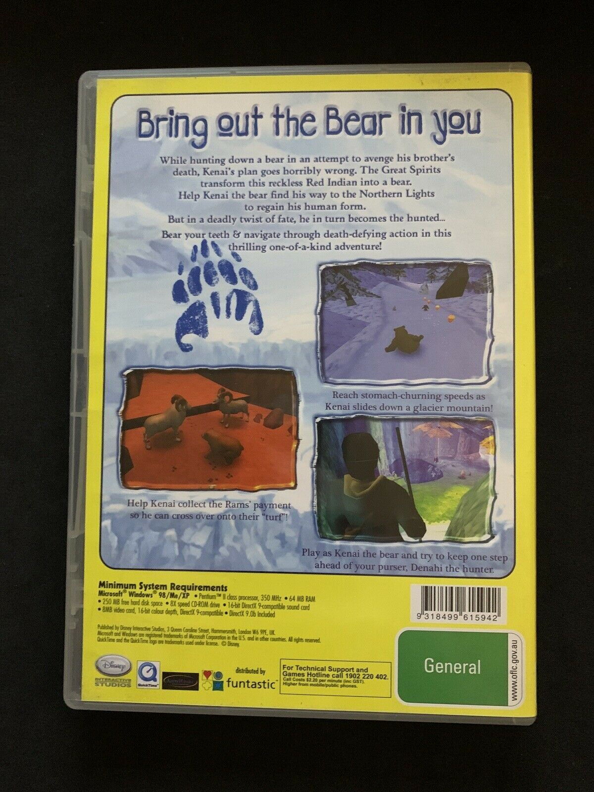 Disney's Brother Bear - PC CD Windows 3D Platformer Game