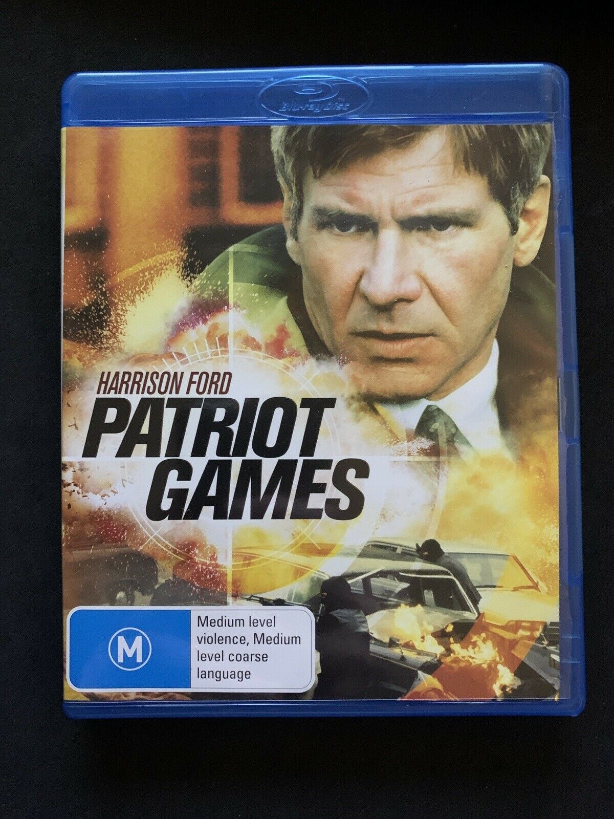 Patriot Games (Blu-ray, 1992) Harrison Ford, Sean Bean