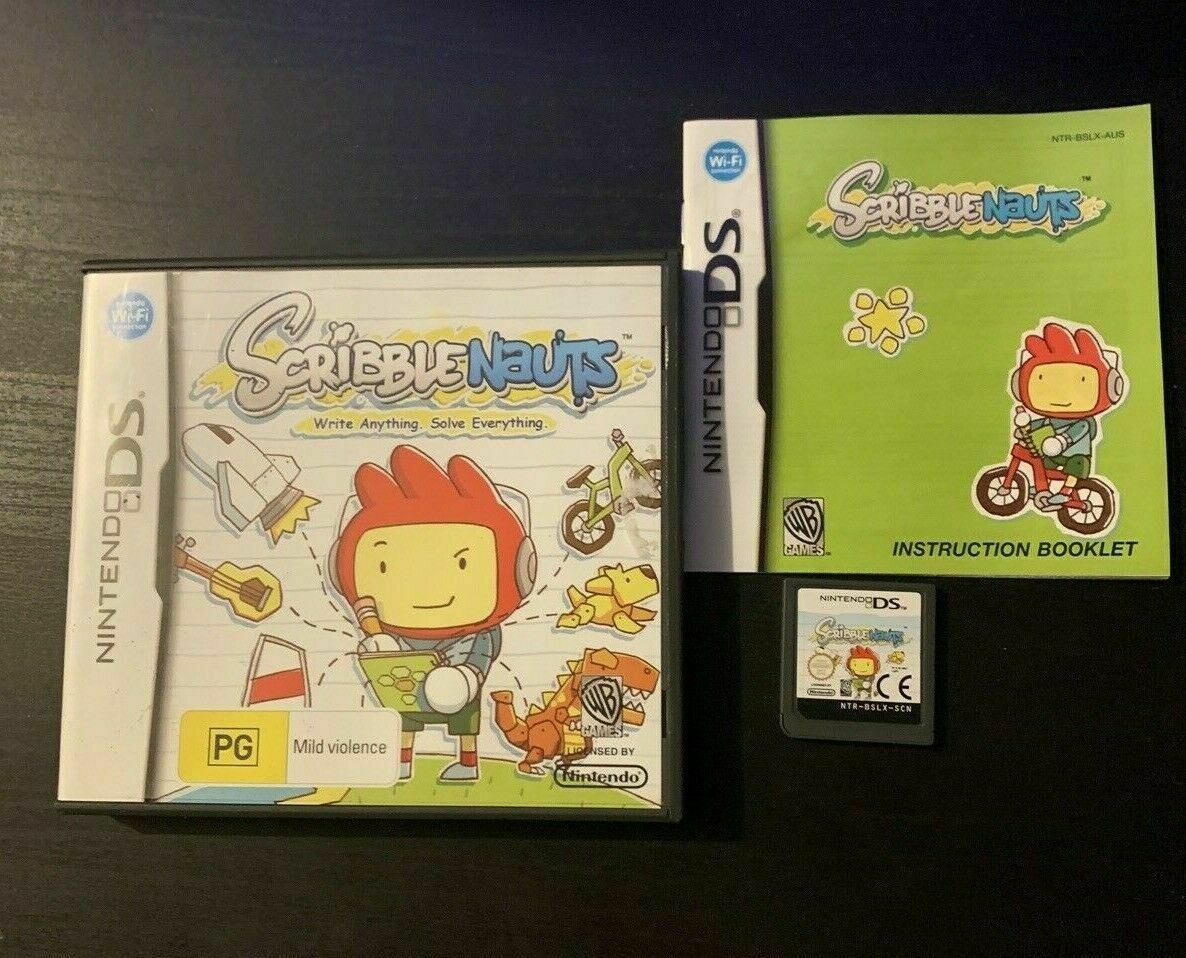 ScribbleNauts - Nintendo DS NDS Game With Manual