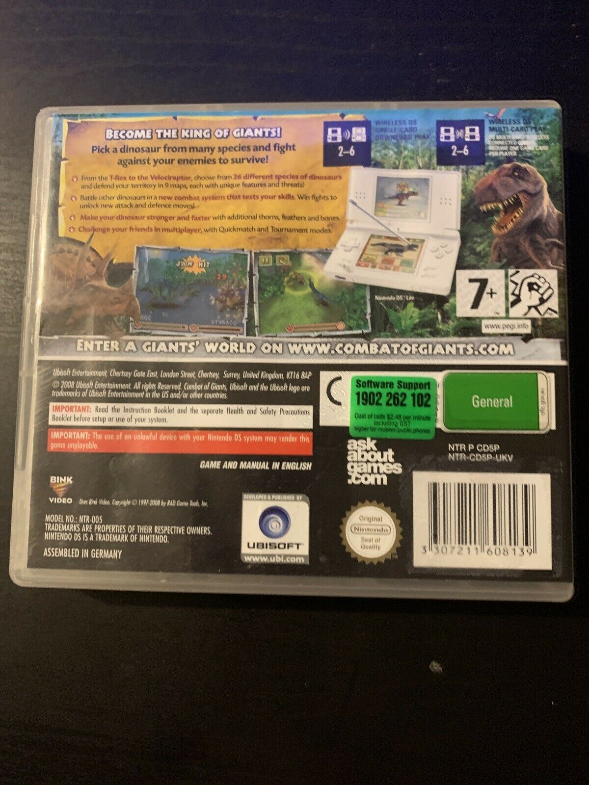 Combat Of Giants Dinosaurs - Nintendo DS