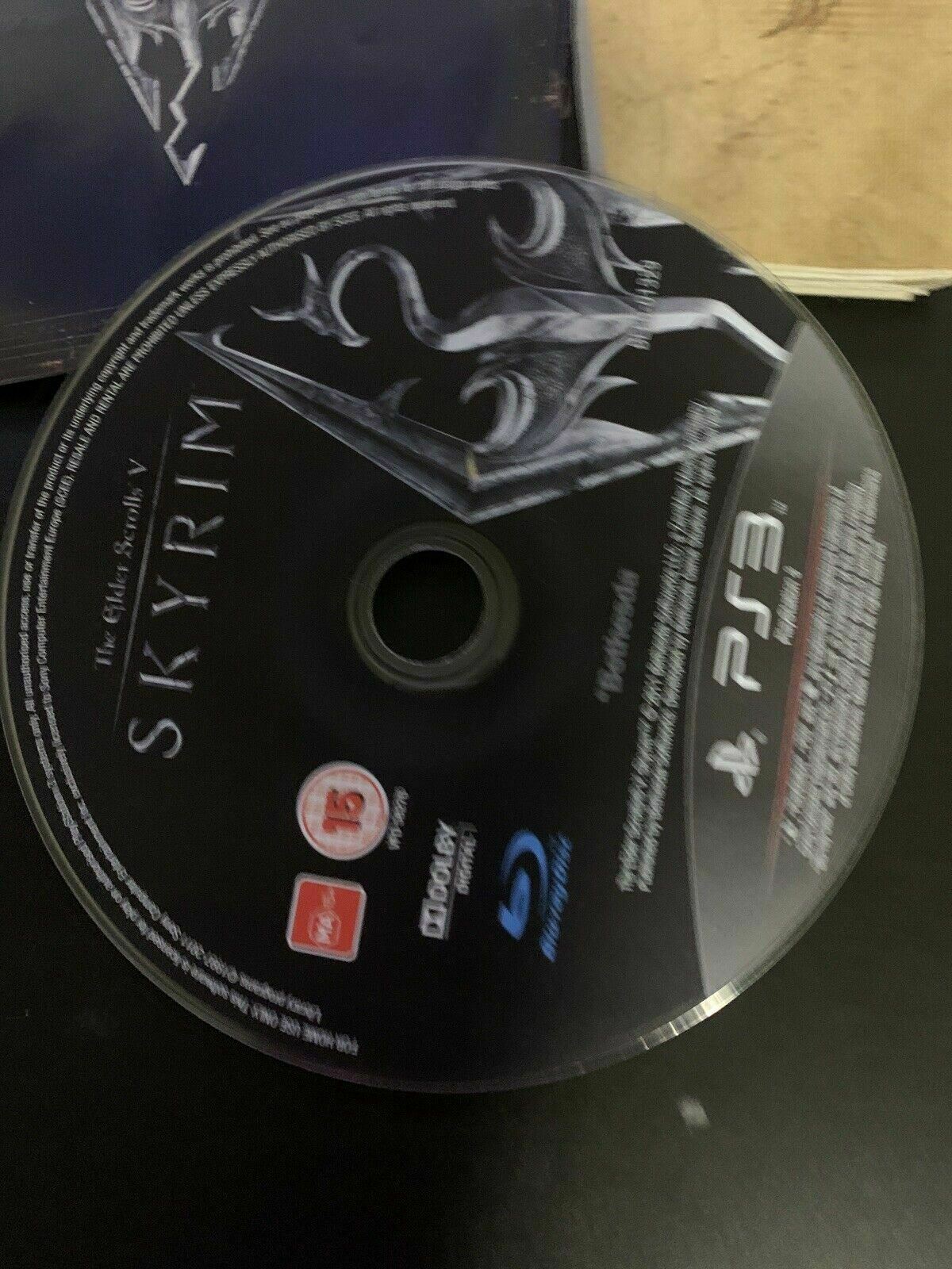 Skyrim: The Elder Scrolls V 5 - Playstation 3 PS3 RPG Game with Manual & Map