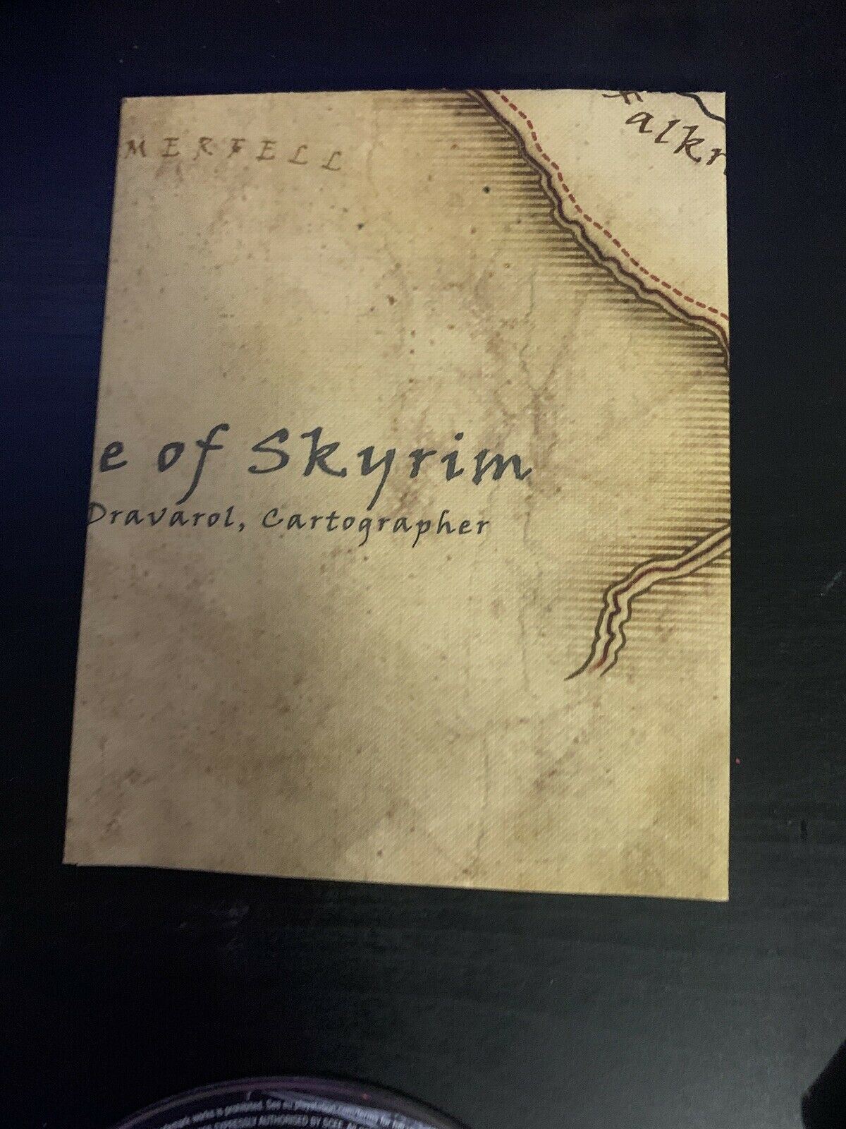 Skyrim: The Elder Scrolls V - 5 - PS3 - Action RPG With Manual & Map