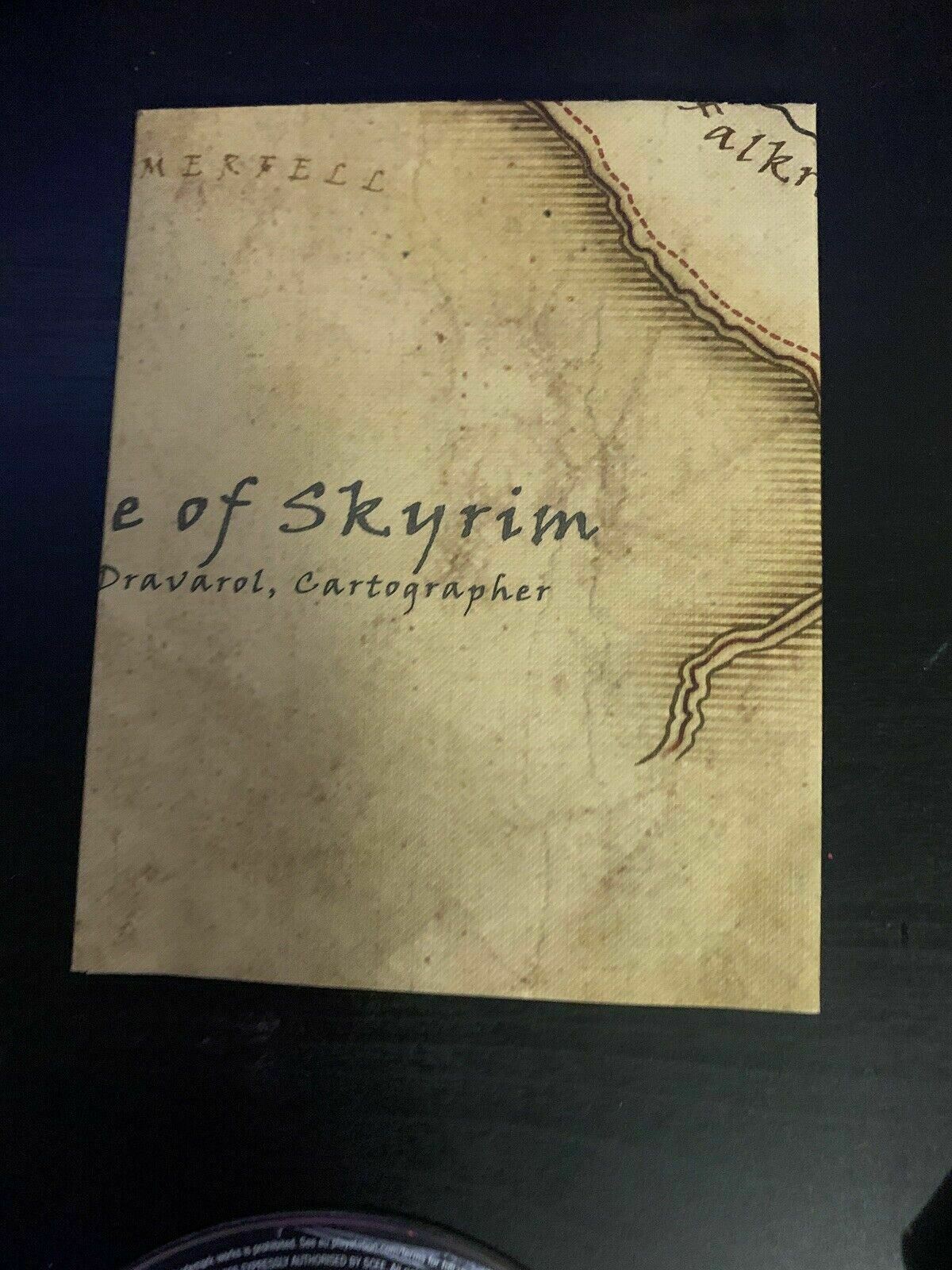 Skyrim: The Elder Scrolls V 5 - Playstation 3 PS3 RPG Game with Manual & Map