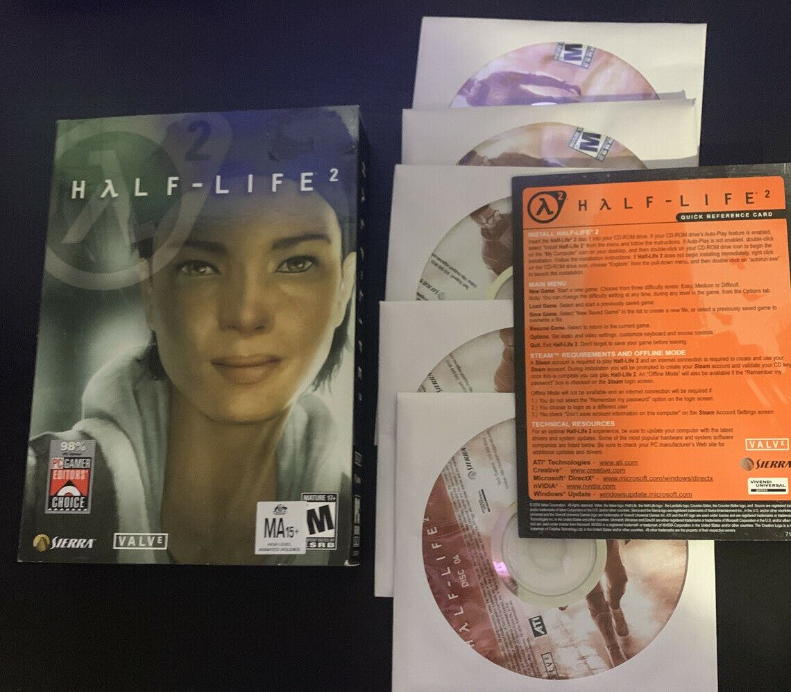 Half-Life 2 PC CD-ROM 2004 Valve with Box