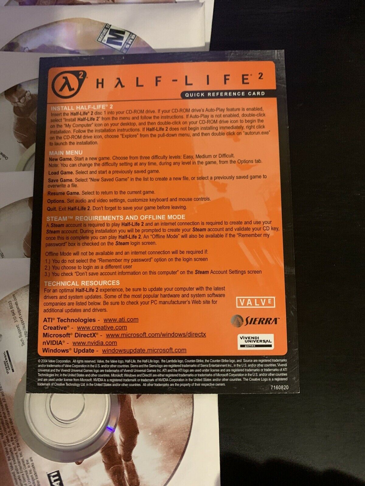 Half-Life 2 PC CD-ROM 2004 Valve with Box