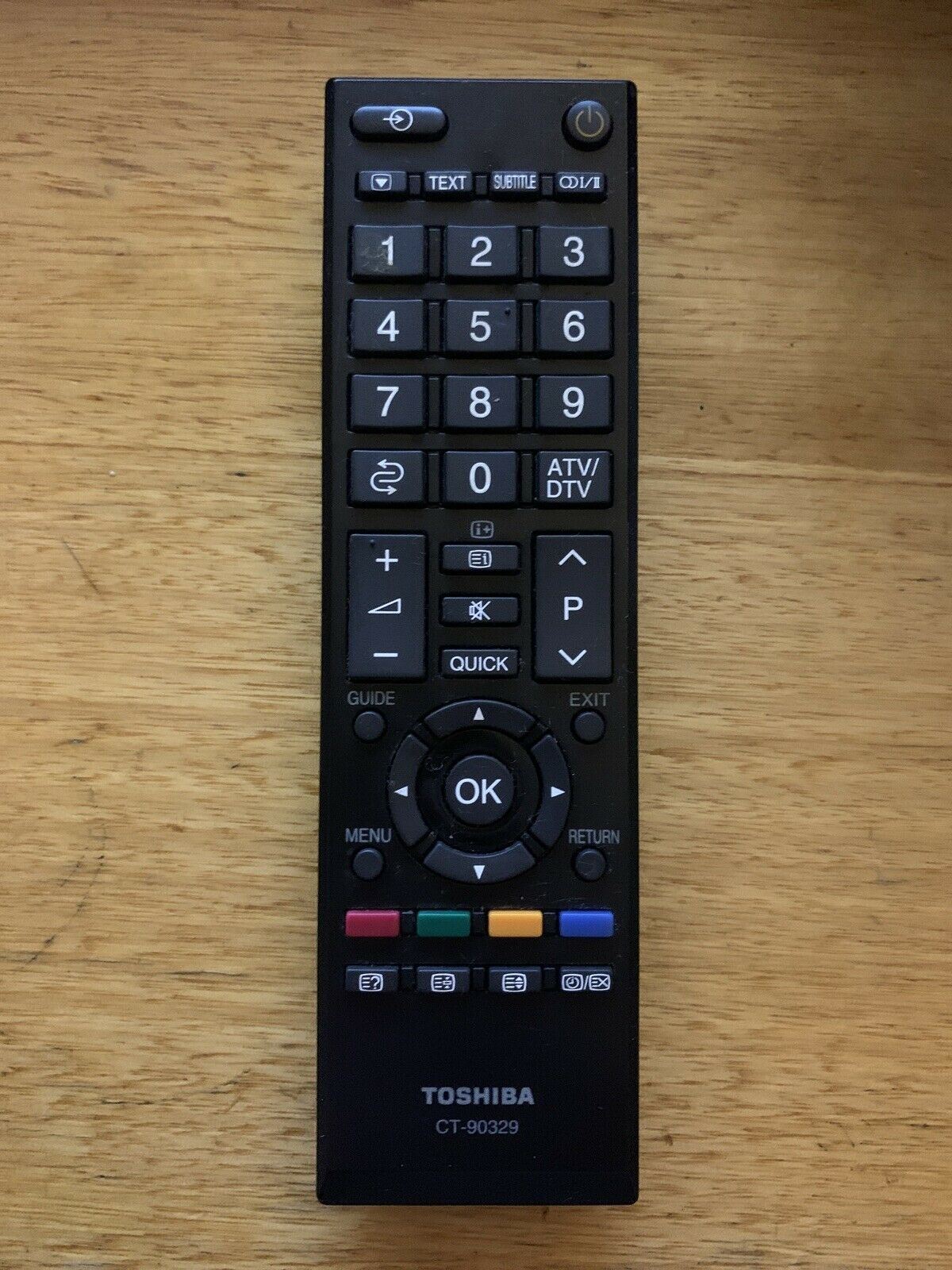 Genuine Toshiba CT-90329 Remote Control 22AV700A  26AV700A  32AV700A  39AL900A 3