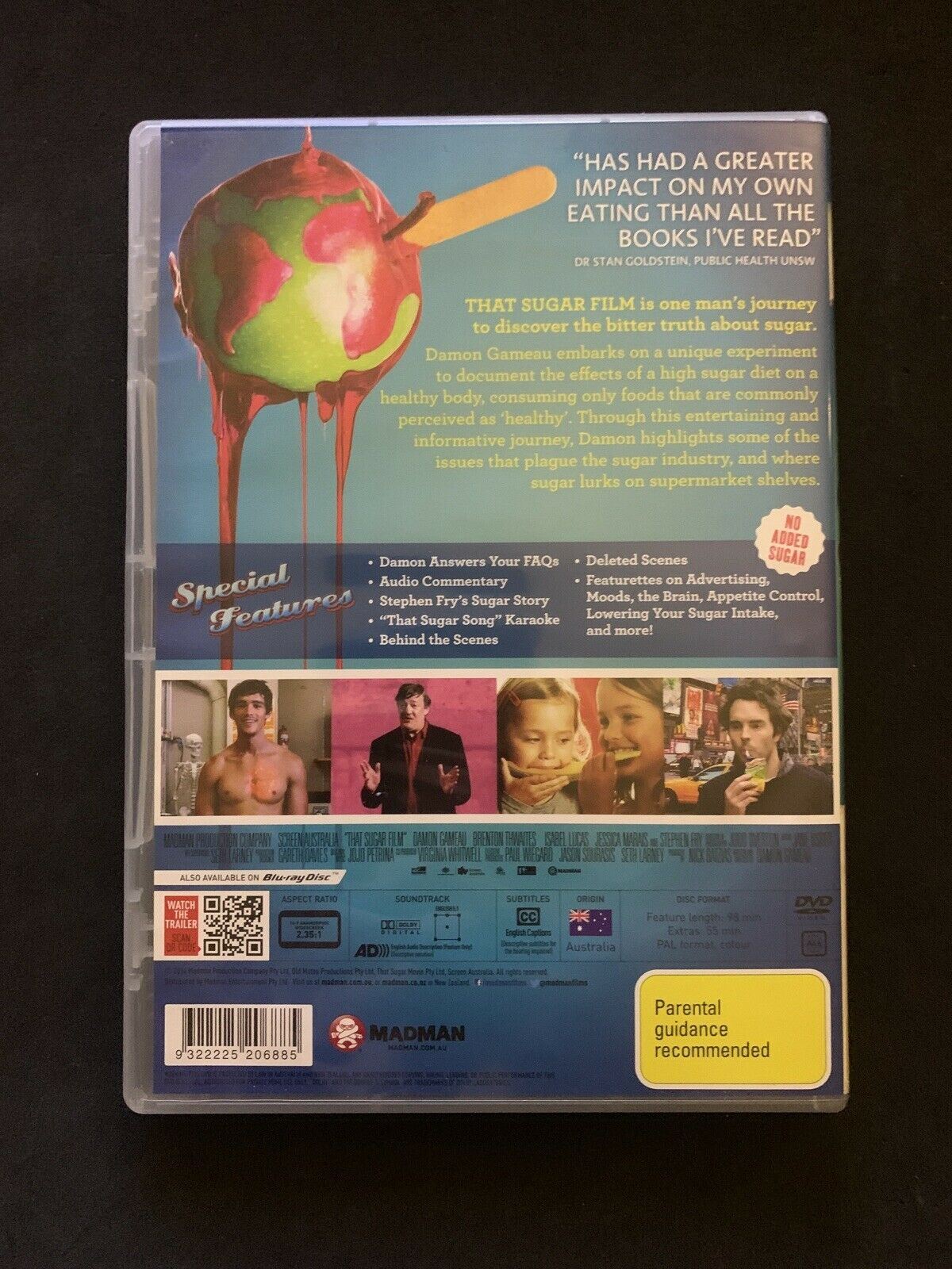 That Sugar Film - Award Winning Documentary (DVD) Damon Gameau, Hugh Jackman