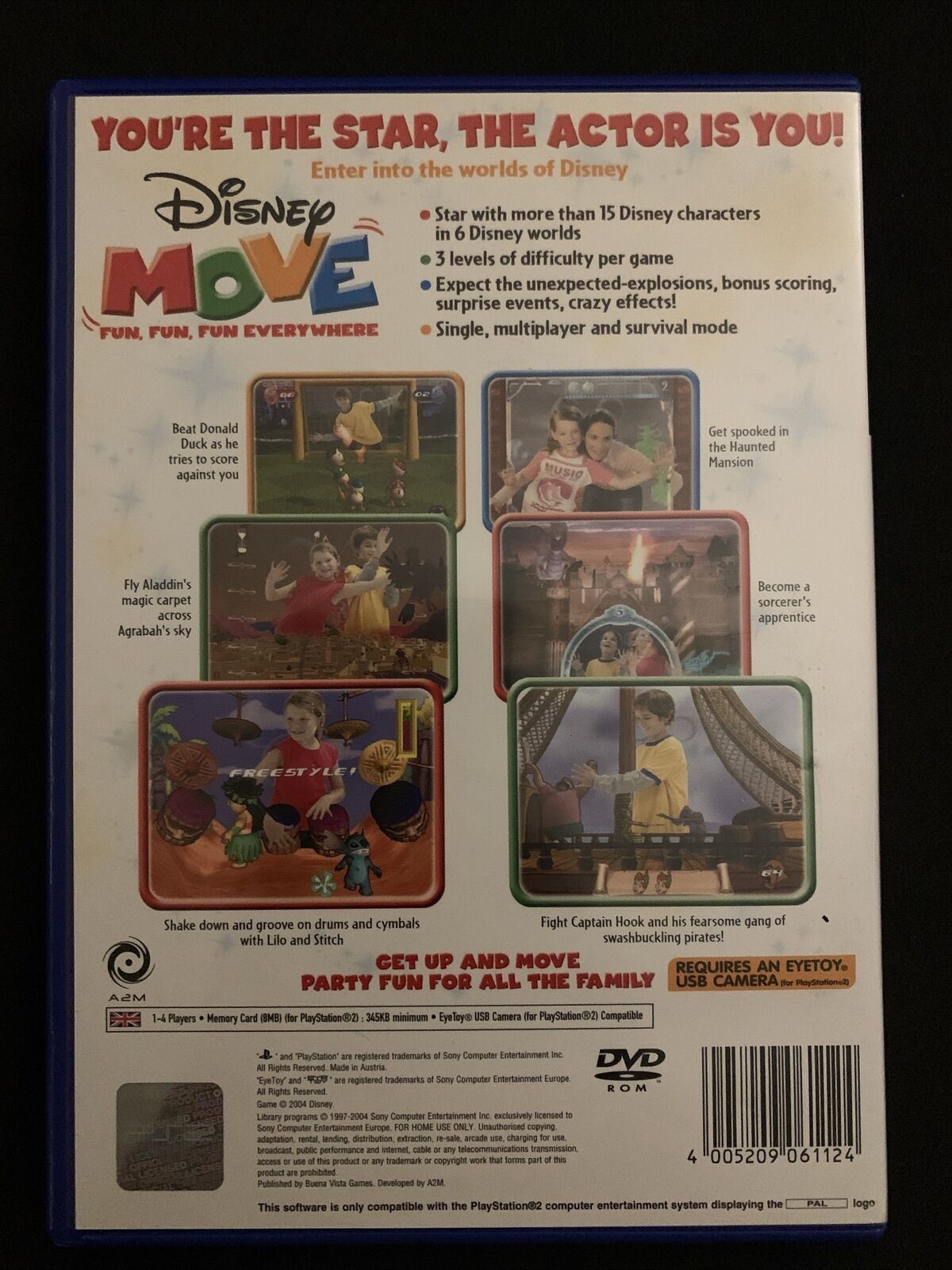 EyeToy: Disney Move With Manual PS2 & Eyetoy USB Camera