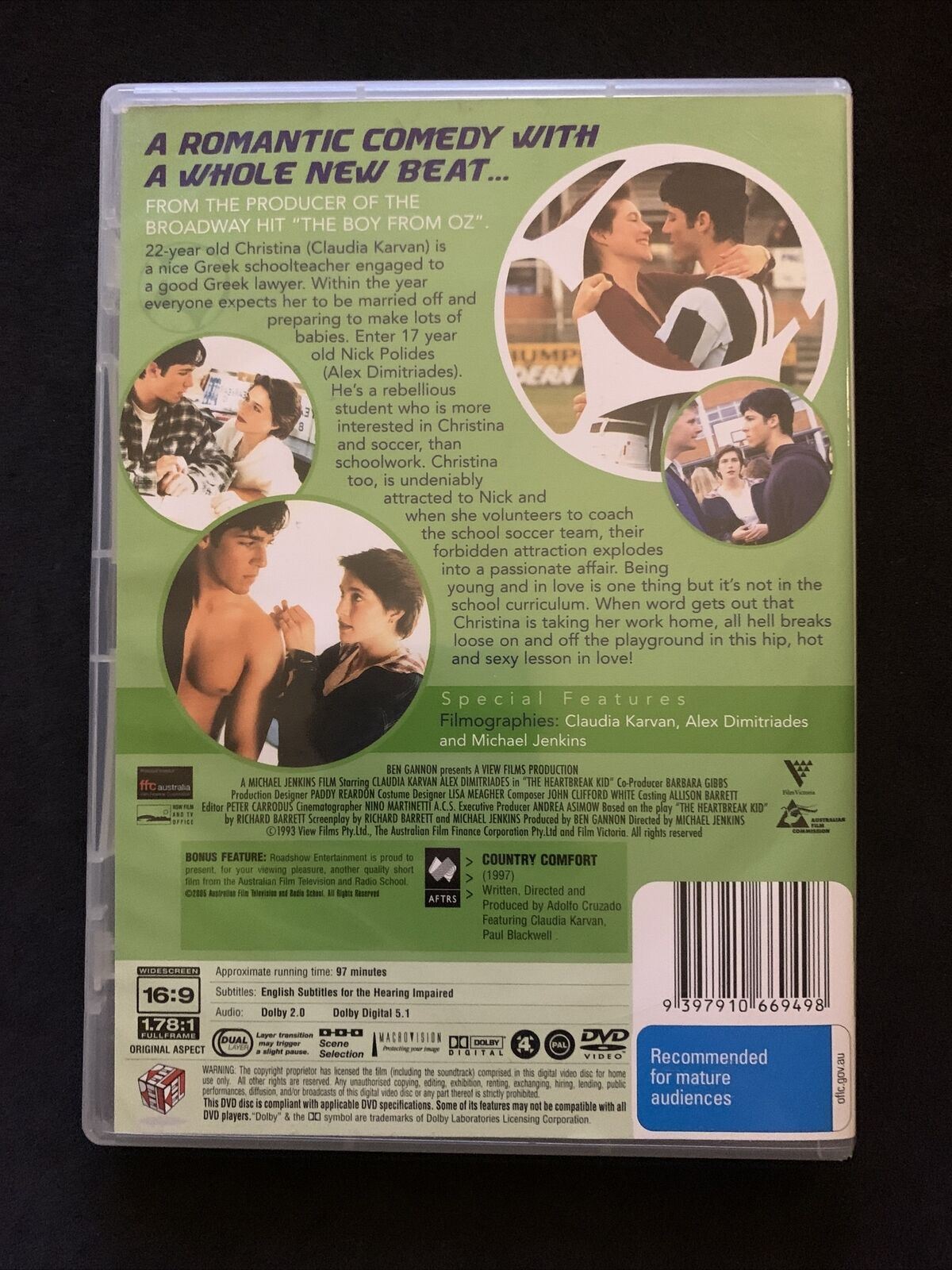 The Heartbreak Kid (DVD, 1993) Claudia Karvan, Alex Dimitriades - Region 4