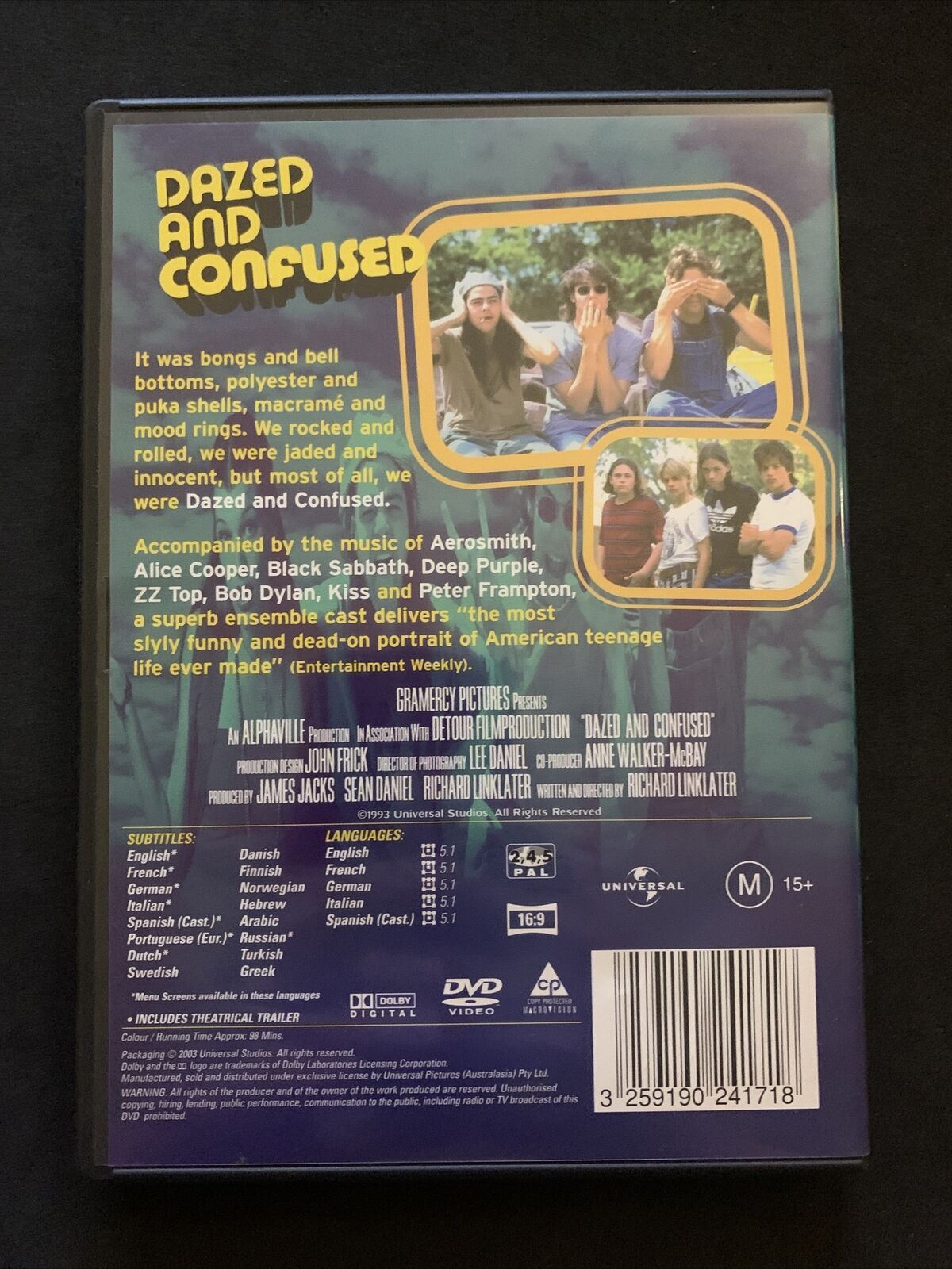 Dazed And Confused (DVD, 1993) Jason London, Matthew McConaughey - Region 2,4,5