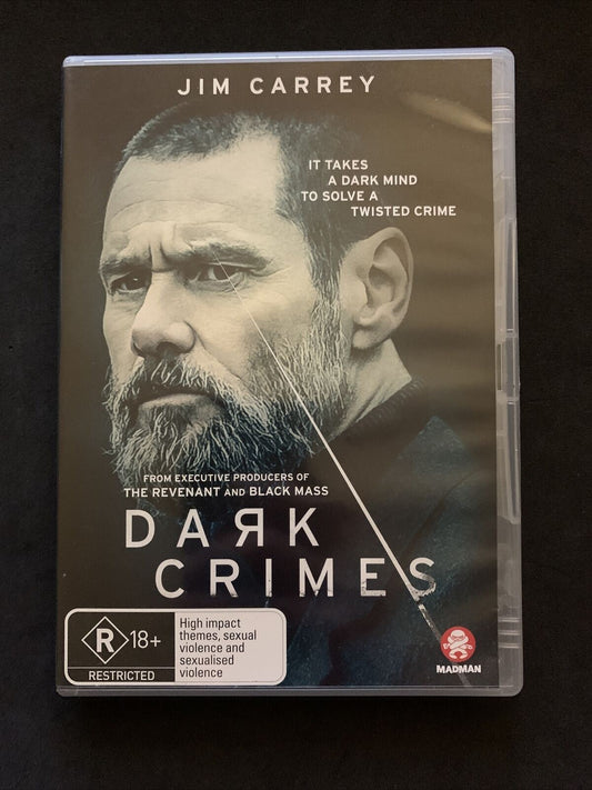 Dark Crimes (DVD, 2016) Jim Carrey, Marton Csokas, Charlotte Gainsbourg Region 4