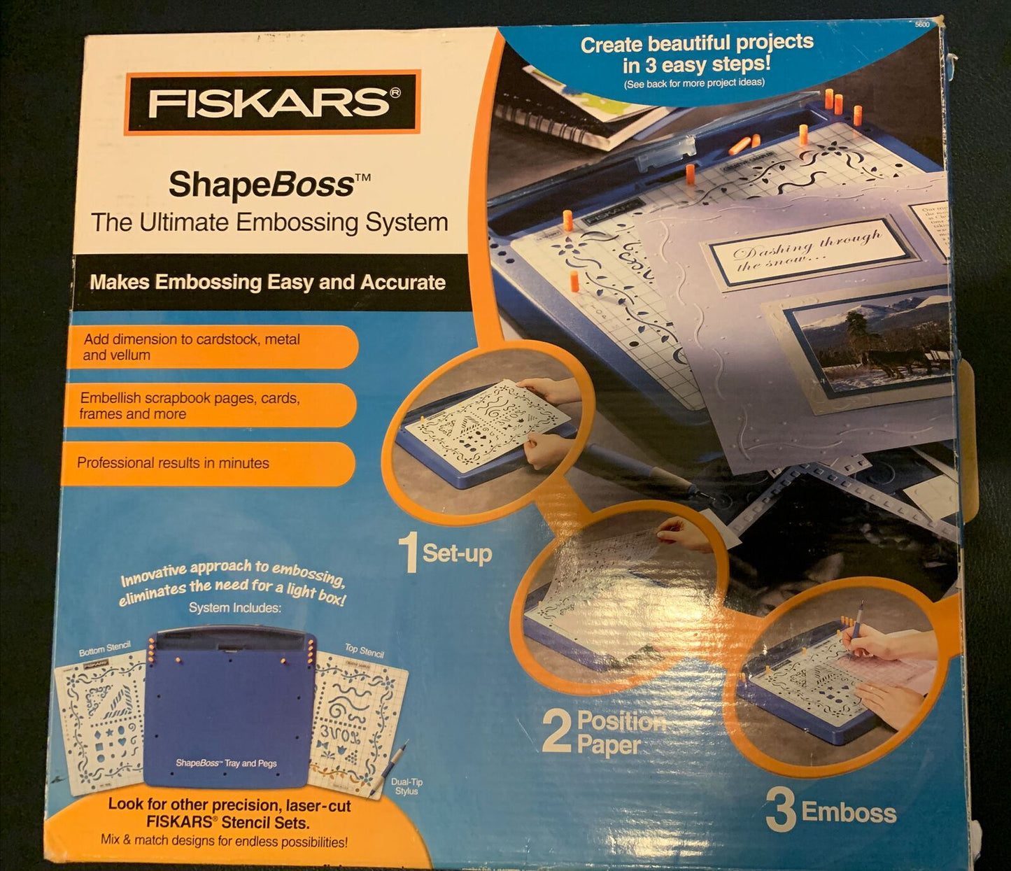 FISKARS ShapeBoss The Ultimate Embossing System