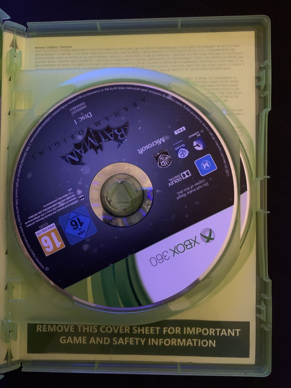 Batman Arkham Origins - Microsoft Xbox 360 Game PAL