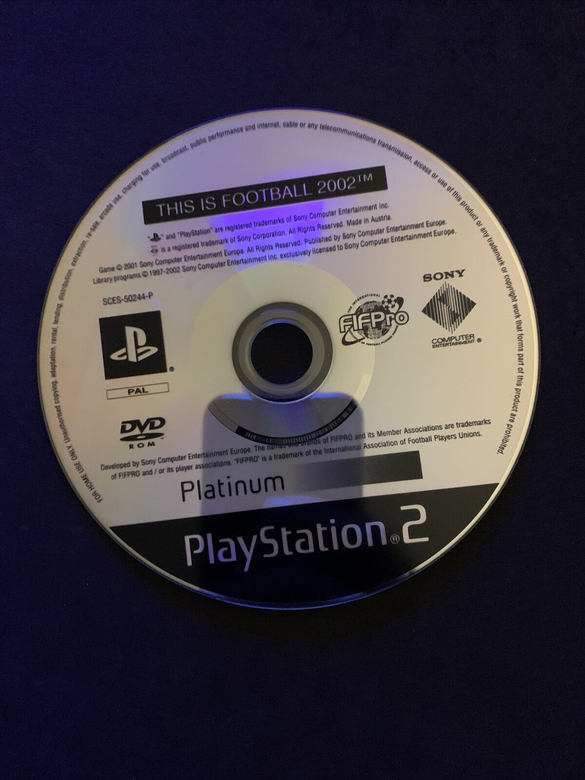 This is Soccer 2002 (Platinum) - PS2 PAL *Complete* with Manual