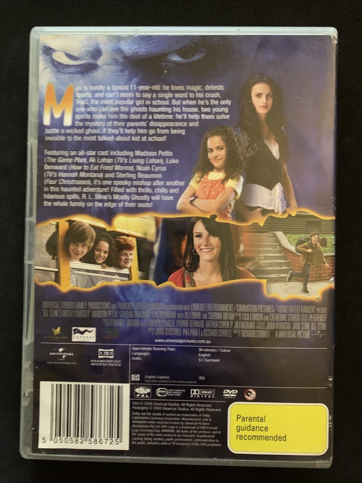 RL Stines Mostly Ghostly (DVD, 2008) Madison Pettis, Sterling Beaumon  Region 4
