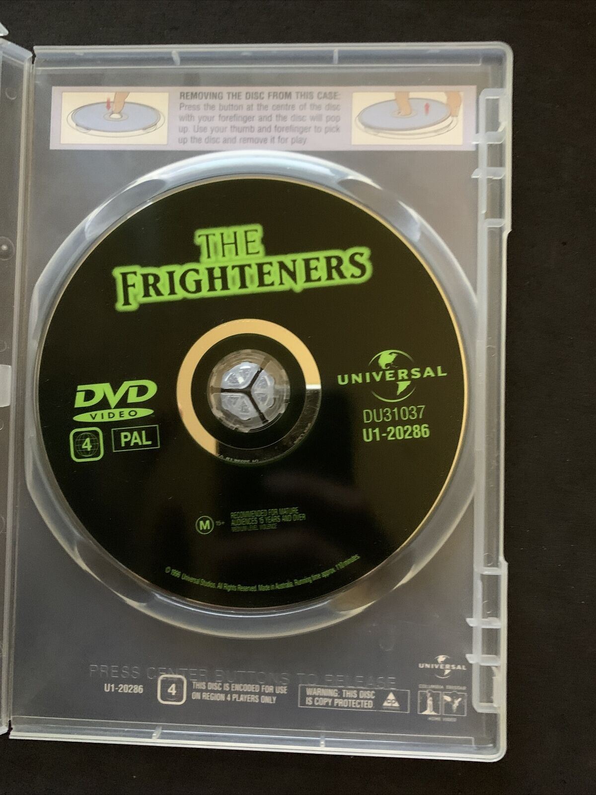 The Frighteners (DVD, 1996) Peter Jackson Film - Michael J. Fox. Region 4