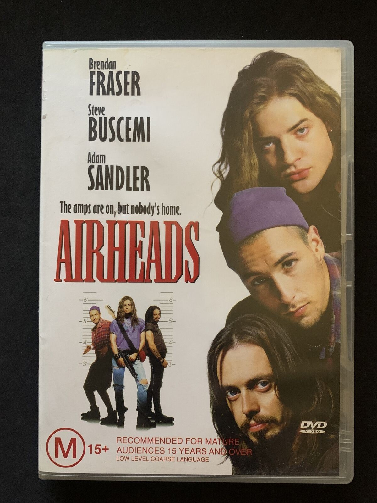 Airheads (DVD, 1994) Brendan Fraser, Steve Buscemi, Adam Sandler - Region 4