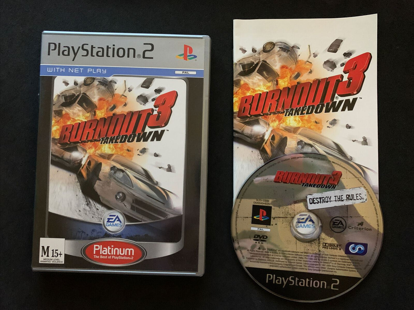 Burnout 3 Takedown - Sony PS2 PAL Complete With Manual