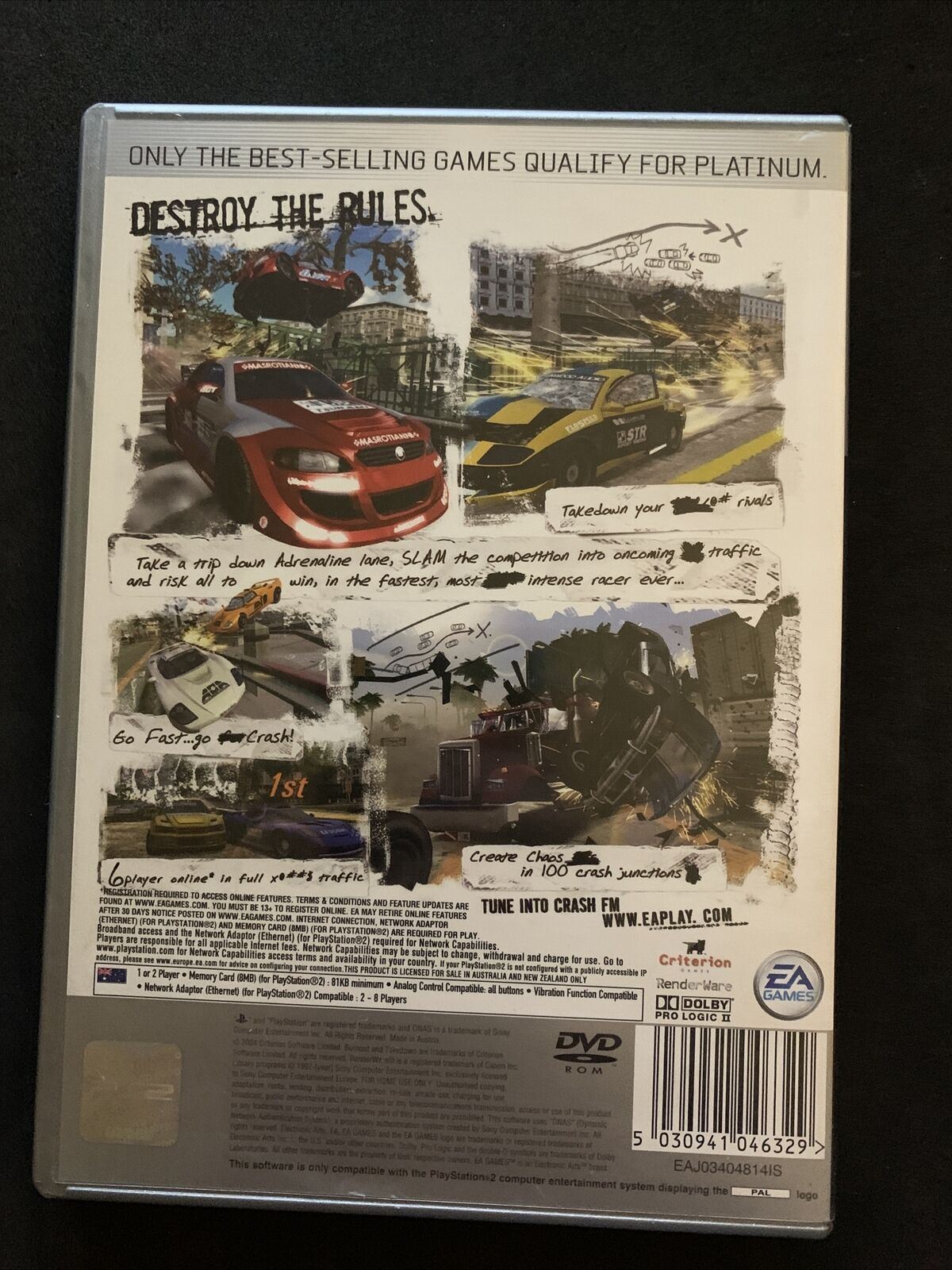 Burnout 3 Takedown - Sony PS2 PAL Complete With Manual