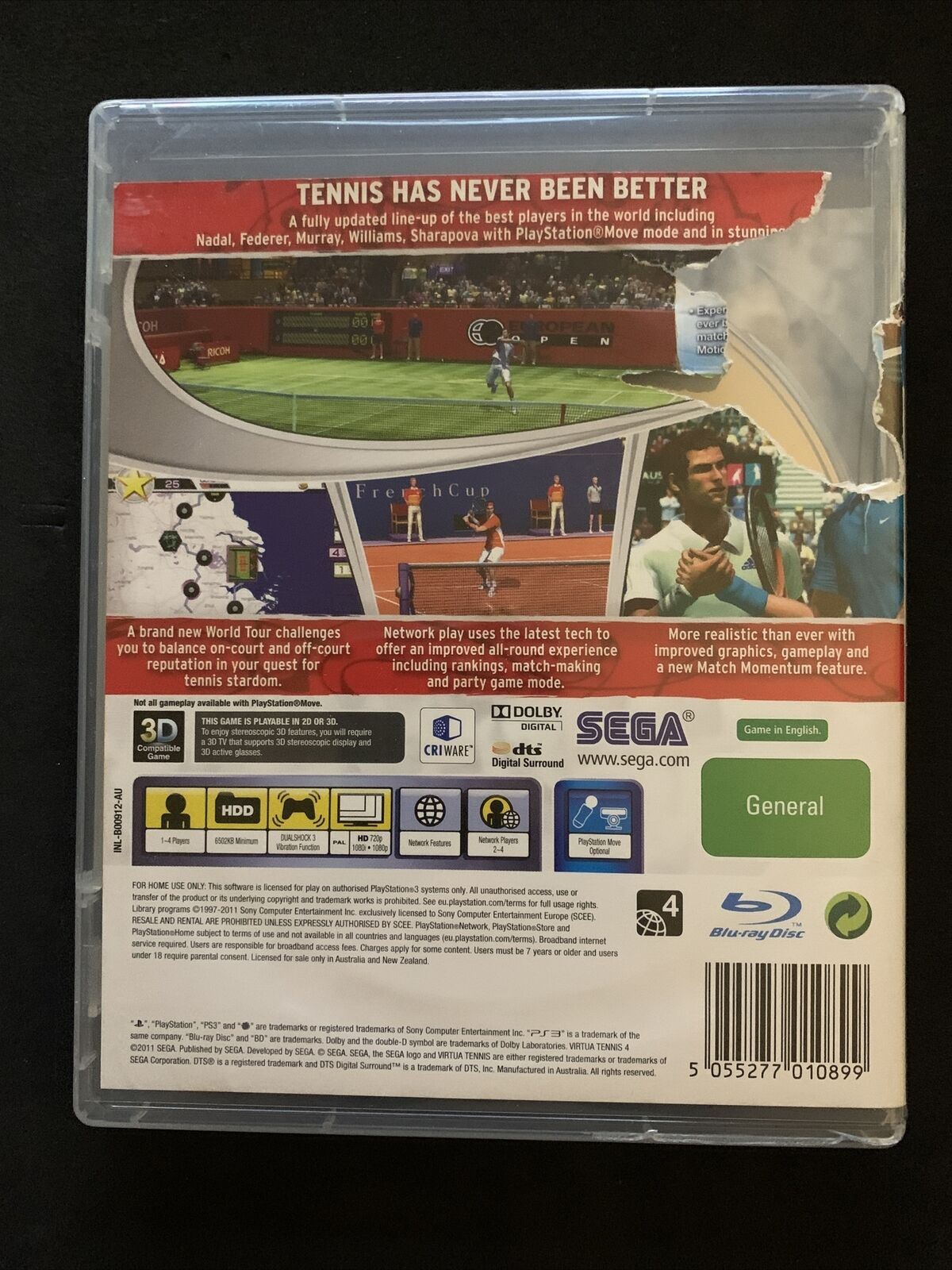 Virtua Tennis 4 - PS3 Game