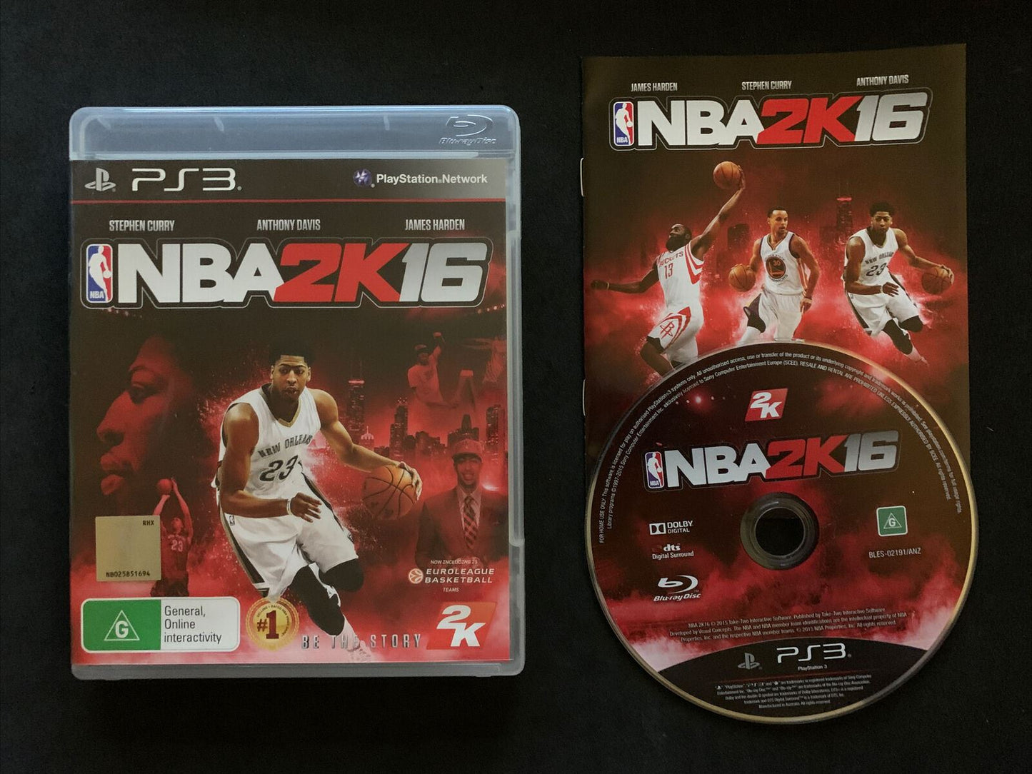 NBA 2K16 - PS3 Playstation 3 with Manual - Anthony Davis