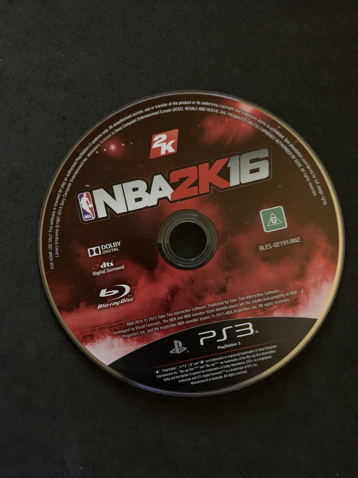 NBA 2K16 - PS3 Playstation 3 with Manual - Anthony Davis