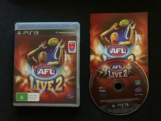 AFL Live 2 - PS3 Game with Manual