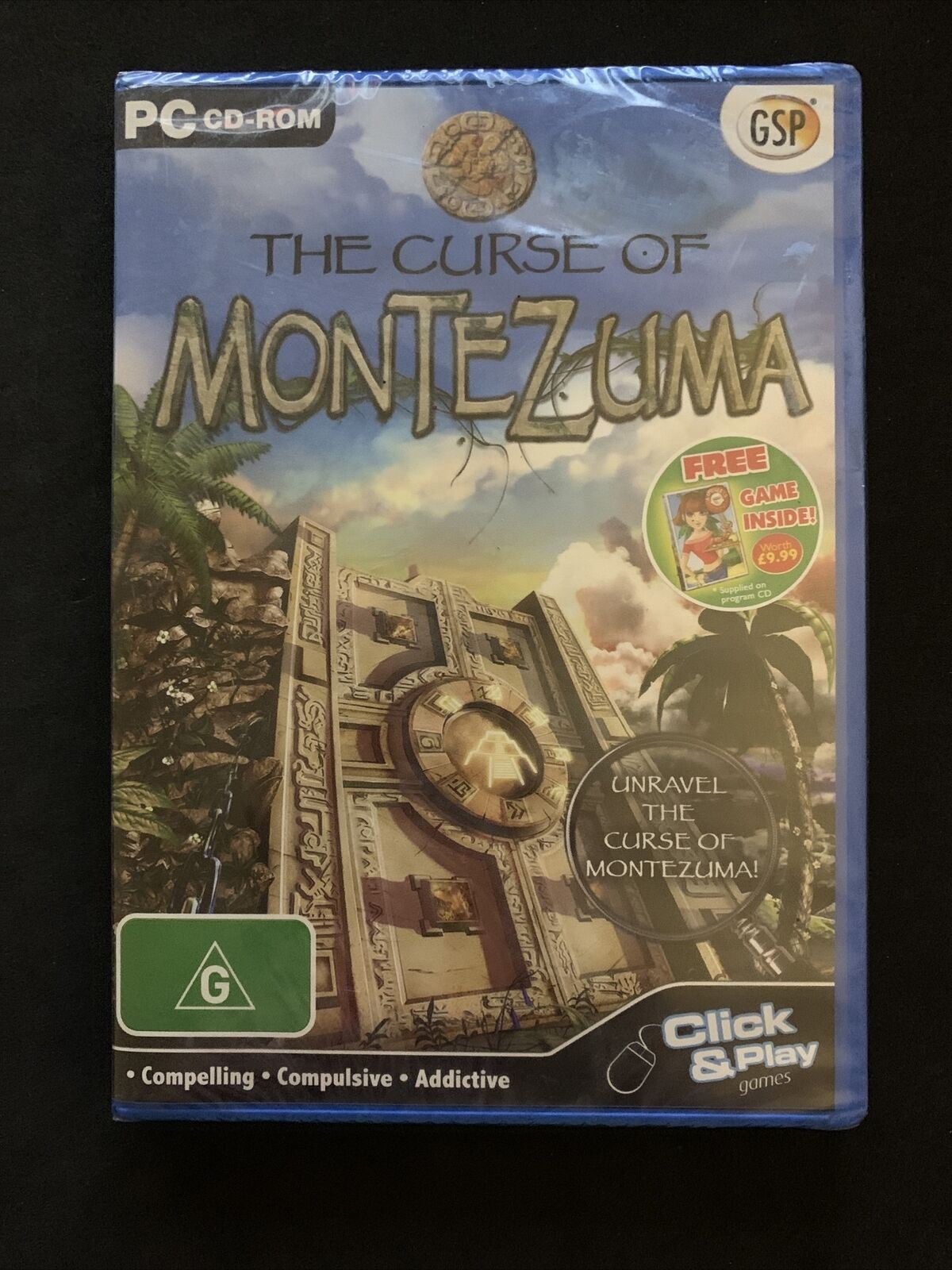 *New Sealed* The Curse of Montezuma - PC CD-ROM Puzzle Hidden Object Game