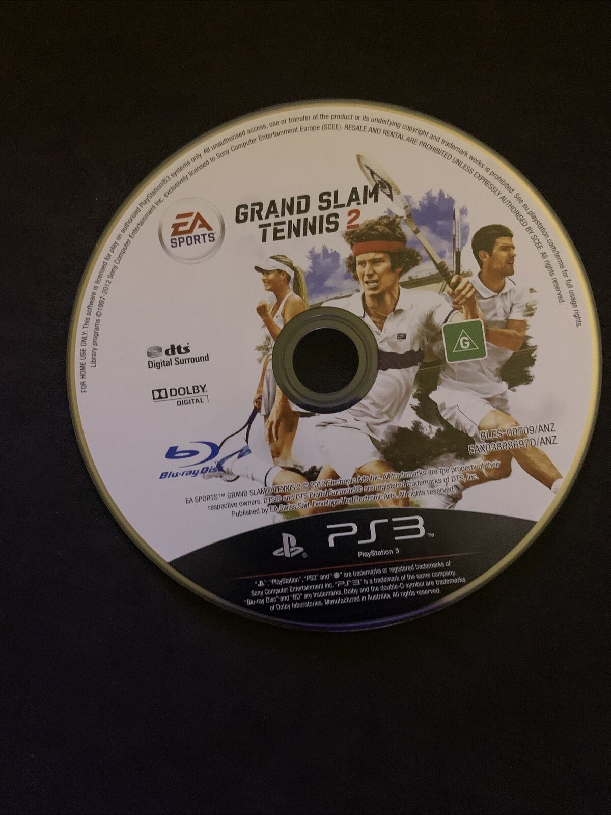 Grand Slam Tennis 2 - Move Compatible (PS3) with Manual