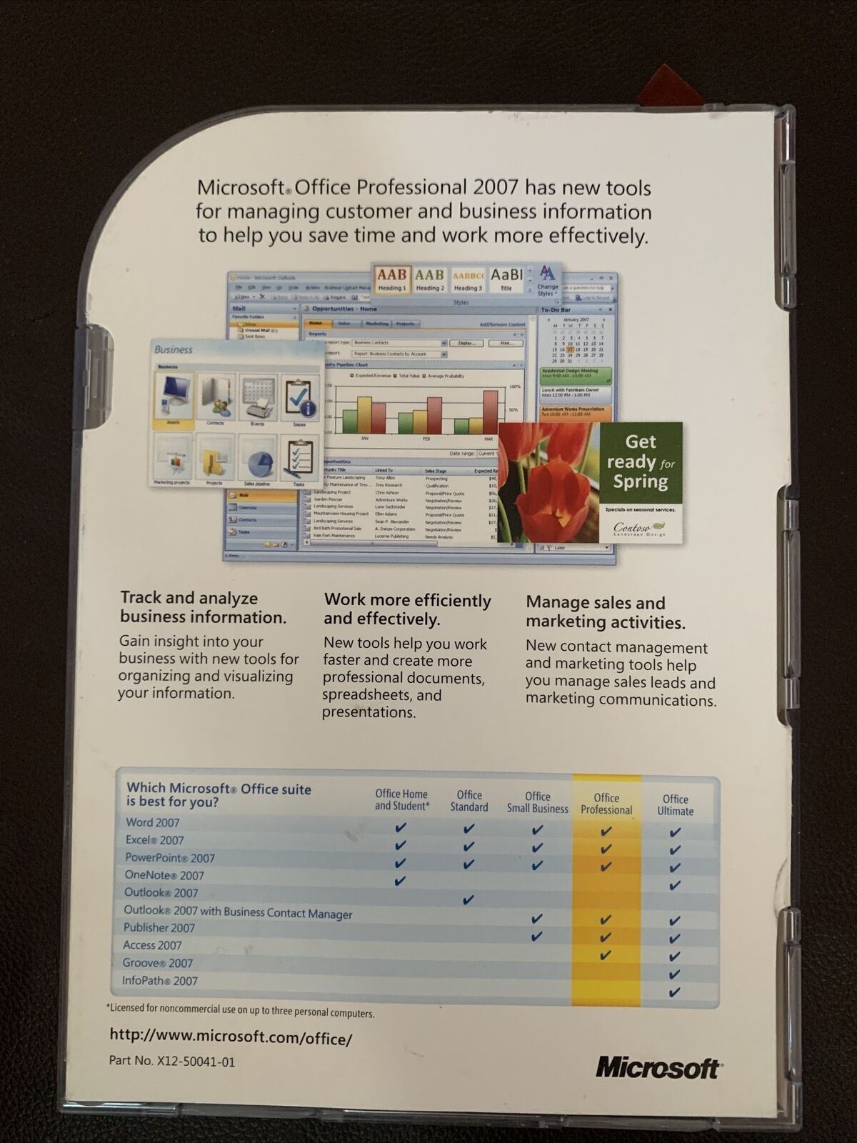 Microsoft Office Professional 2007 For Academic Use PC DVDROM