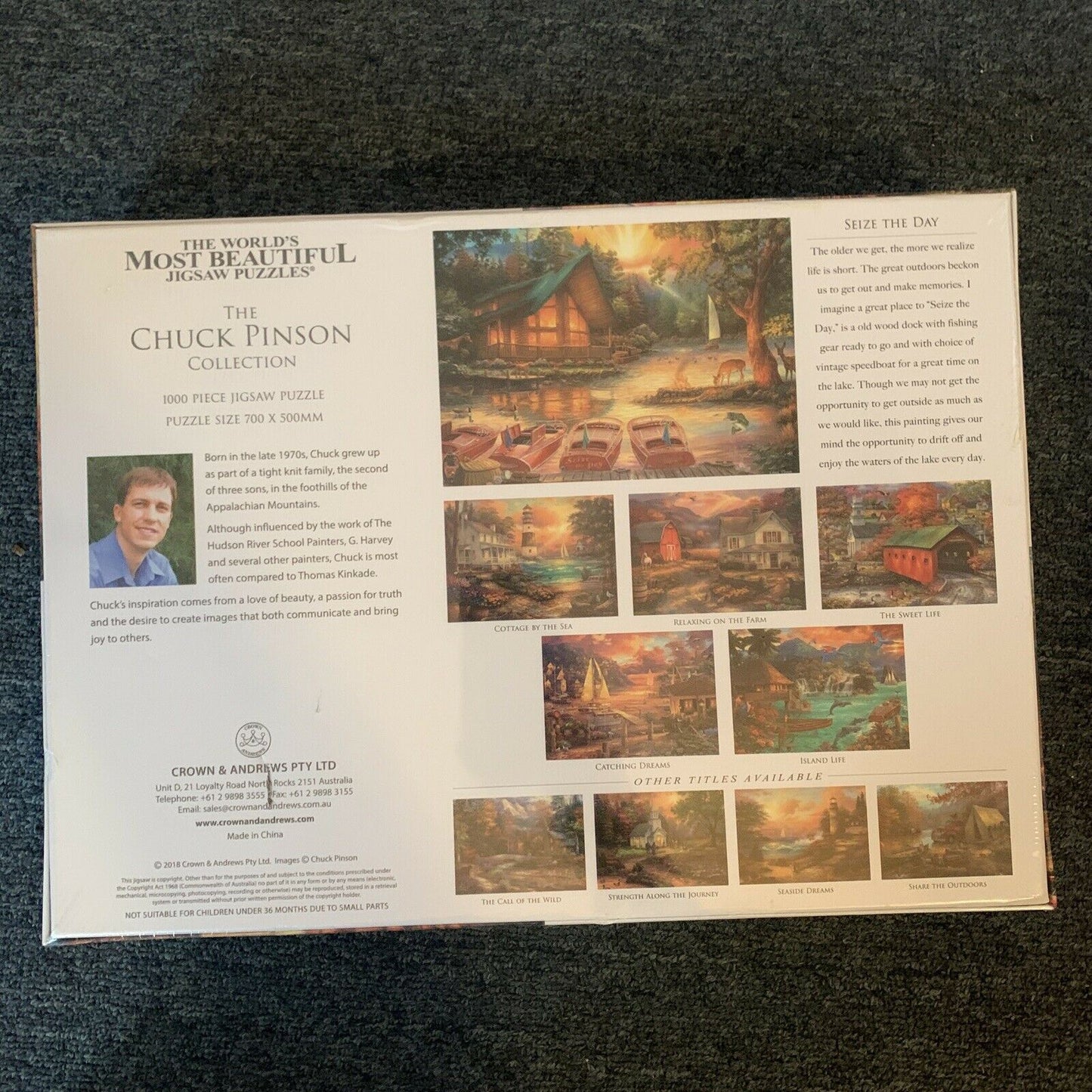 The Chuck Pinson Collection 1000 Piece Puzzle / Jigsaw No 400056 "Seize The Day"