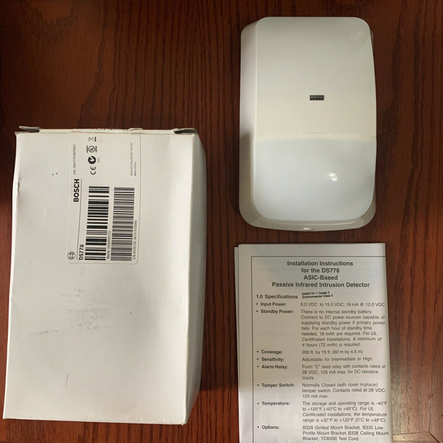 Bosch DS778 PIR Passive Infrared Intrusion Motion Detector Long Range ...