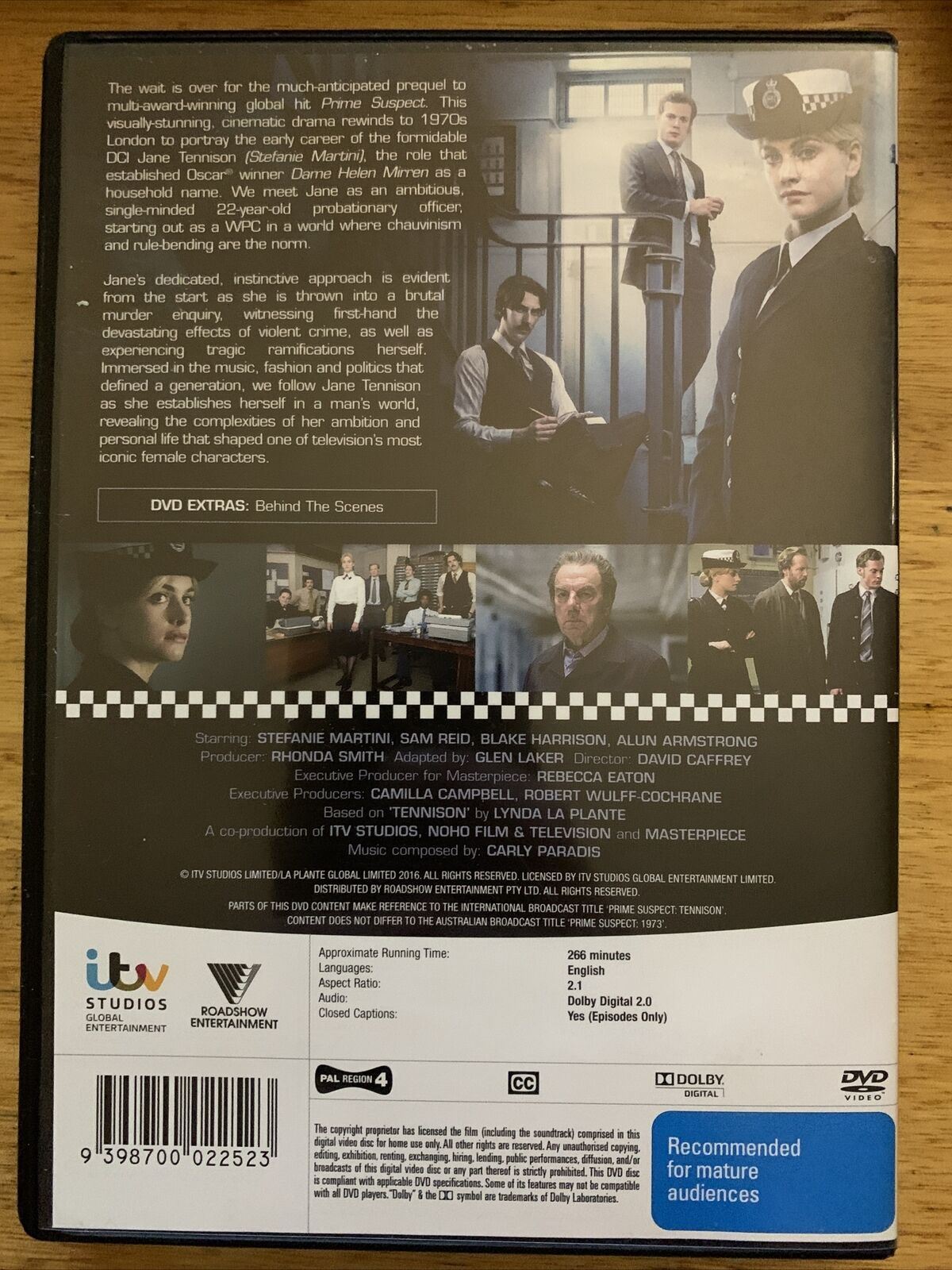 Prime Suspect 1973 (DVD, 2016, 2-Disc Set) Stefanie Martini, Sam Reid. Region 4