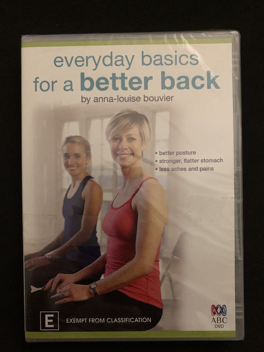 *New Sealed* Everyday Basics For A Better Back - Back Pain Relief DVD Region 4