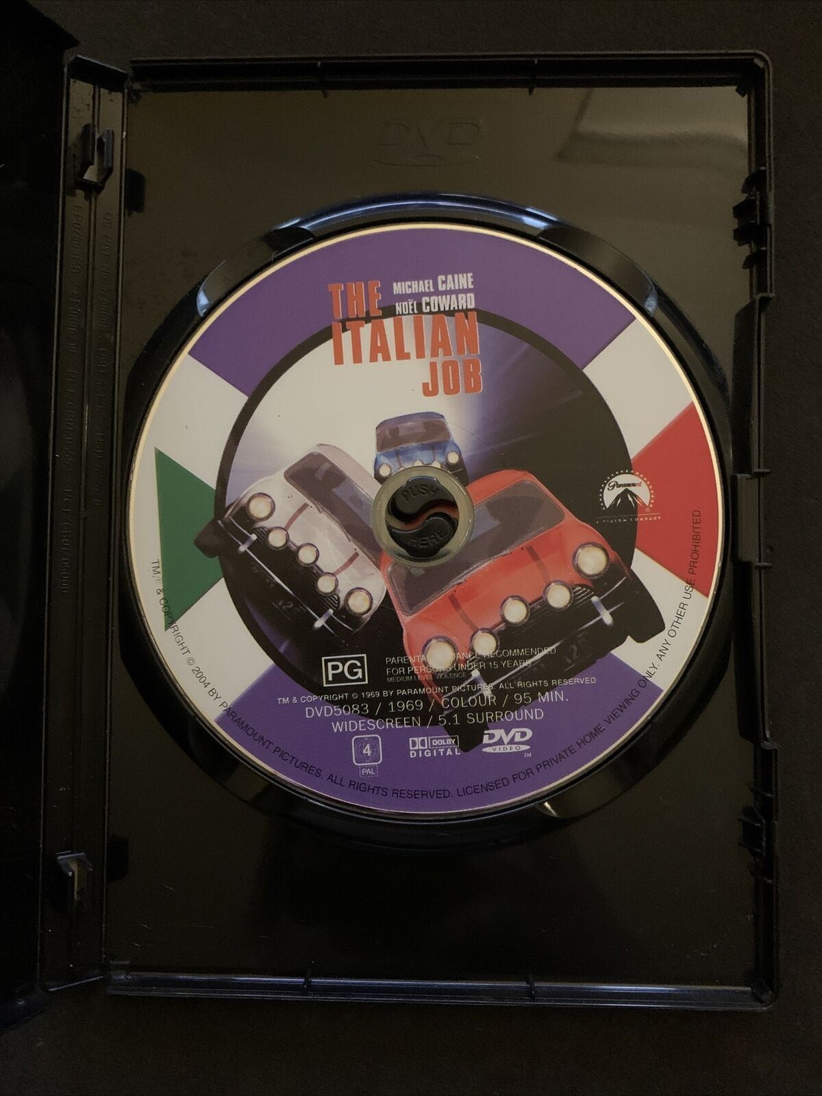 The Italian Job (DVD, 1969) Michael Caine. Region 4