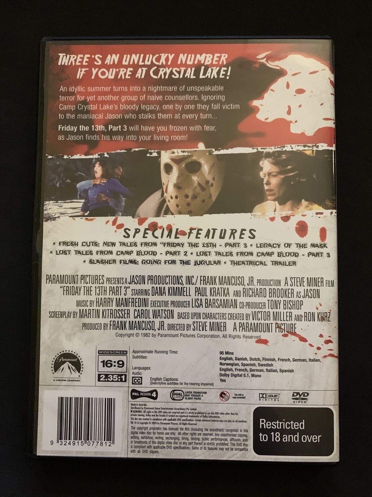 Friday The 13th : Part 13 - Special Edition (DVD, 2009) Nick Savage Region 4