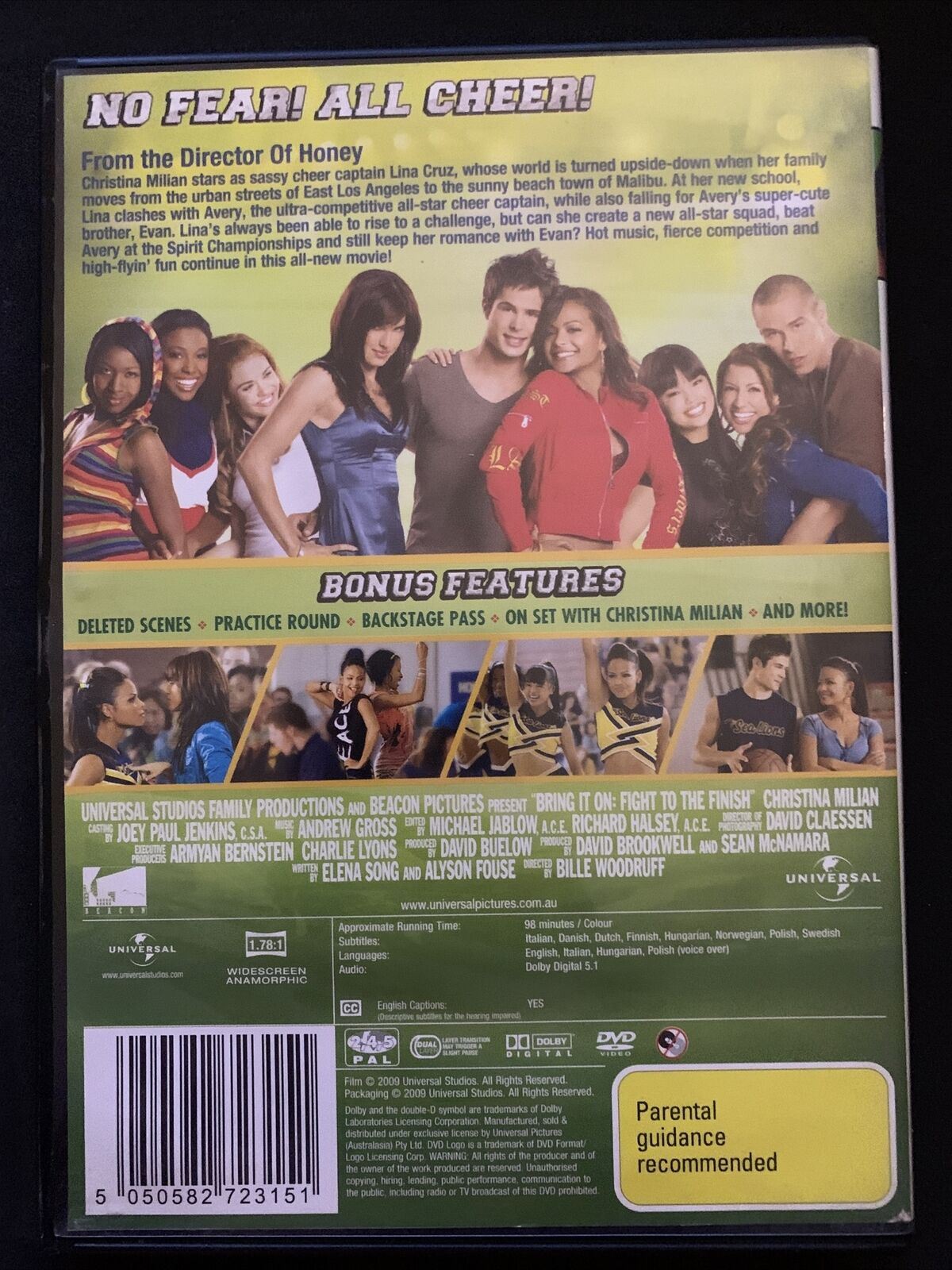 4x Bring it On DVD's: The Original Plus 3 Sequels. Region 4