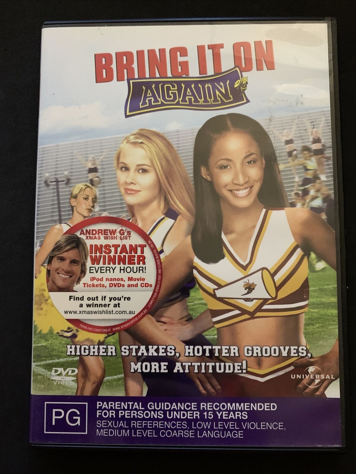 4x Bring it On DVD's: The Original Plus 3 Sequels. Region 4