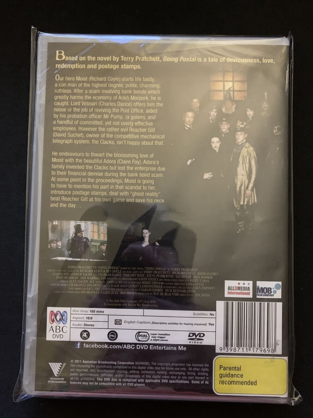 *New Sealed* Terry Pratchett - Going Postal (DVD, 2011) Richard Coyle Region 4