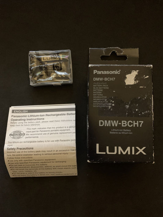 Genuine Panasonic Battery Pack - DMW-BCH7 Lumix Battery