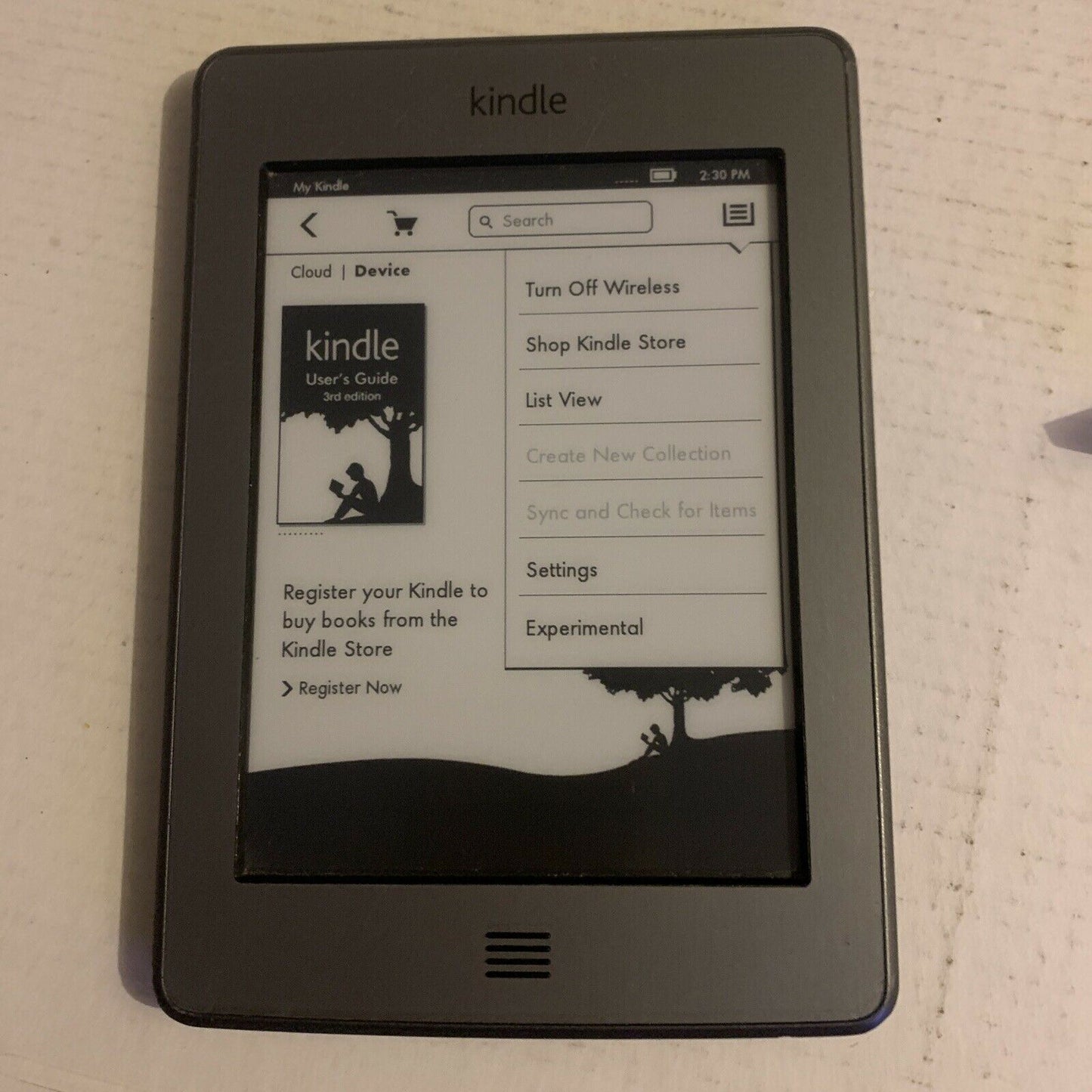 Amazon Kindle Touch, Wi-Fi, 6" E Ink Display Model D01200 4th Gen 4GB